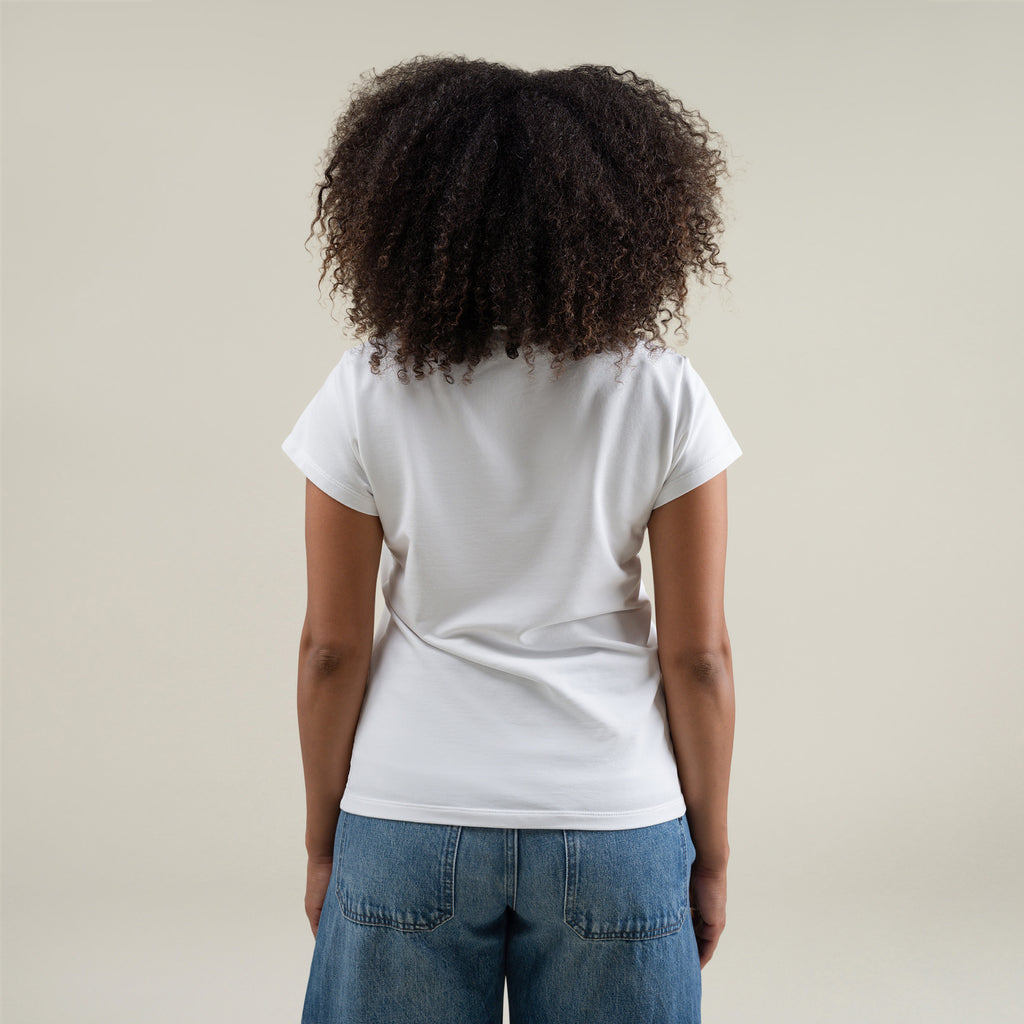 Tags:(Large) Custom t-shirt tee model Melissa in White