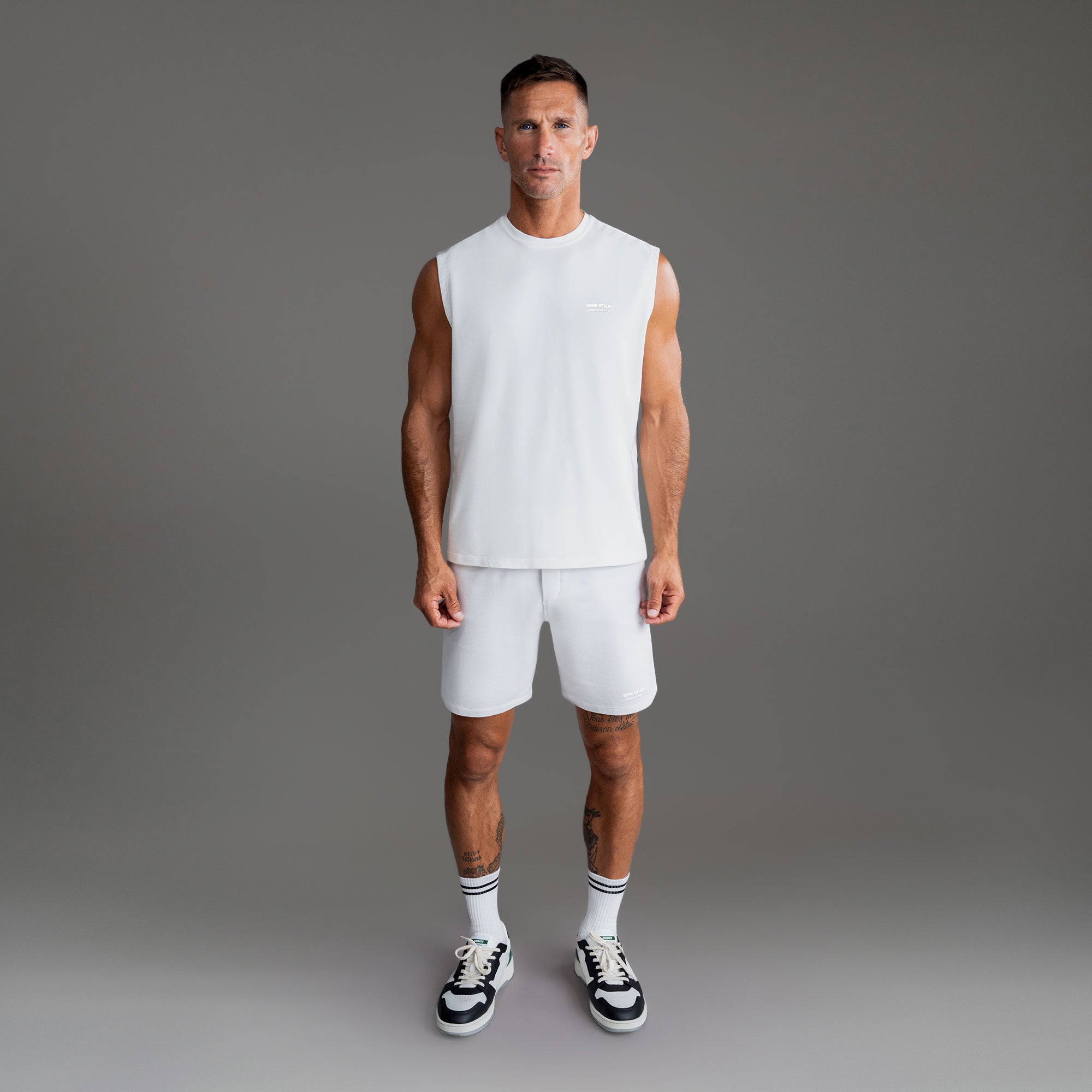 Commissioned Cumulus Tank Top - White