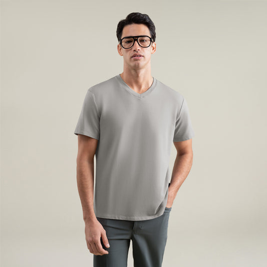 Tags:(Large | 6'1" - 165) Custom t-shirt tee model Jessey in Frost Gray