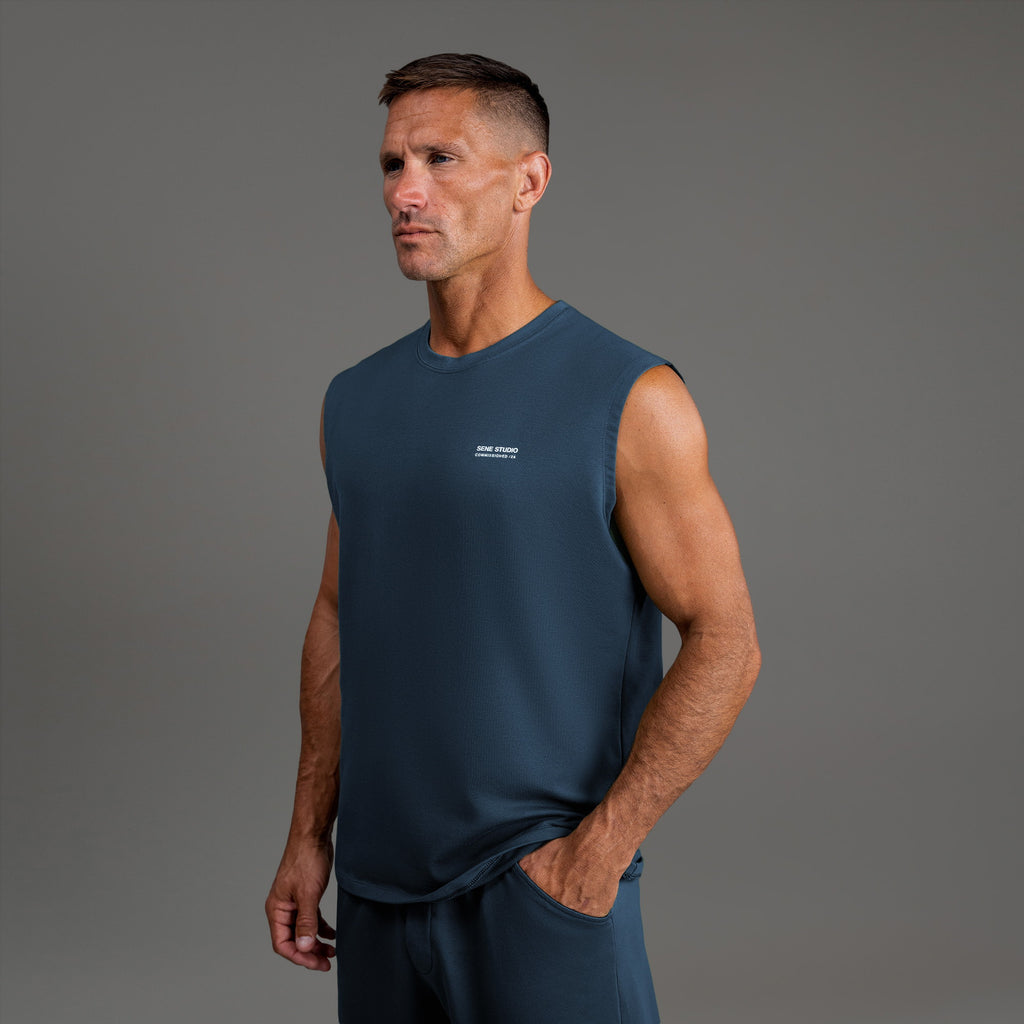 Tags:(6'0"|180 lbs) custom t-shirt tee model Tyler in Deep Sea