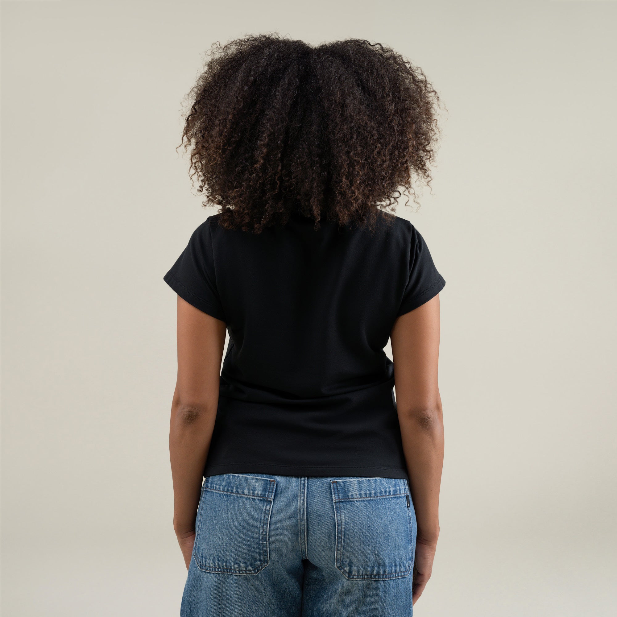 Tags:(Large) Custom t-shirt tee model Melissa in Black