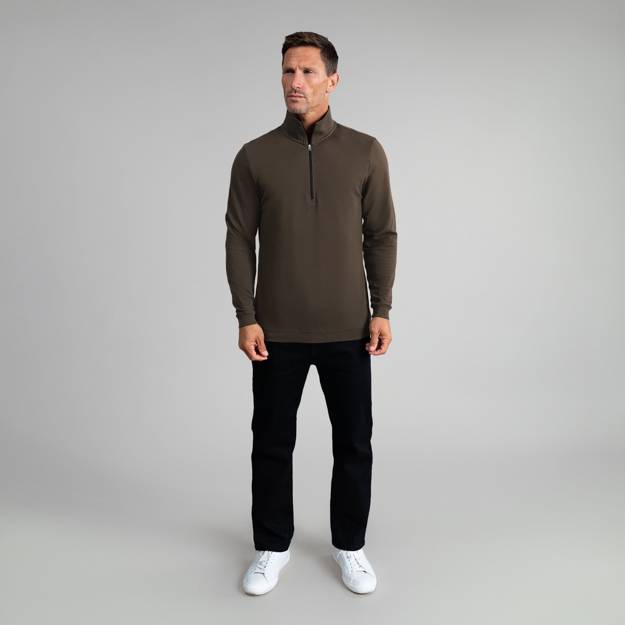 Tags:(6'0" - 180 lbs|Large) custom t-shirt tee model Tyler in Umber