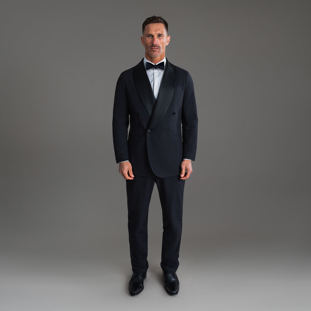 Tags:(6'0"|180 lbs) Bespoke custom Blazer los angeles model Tyler in Black