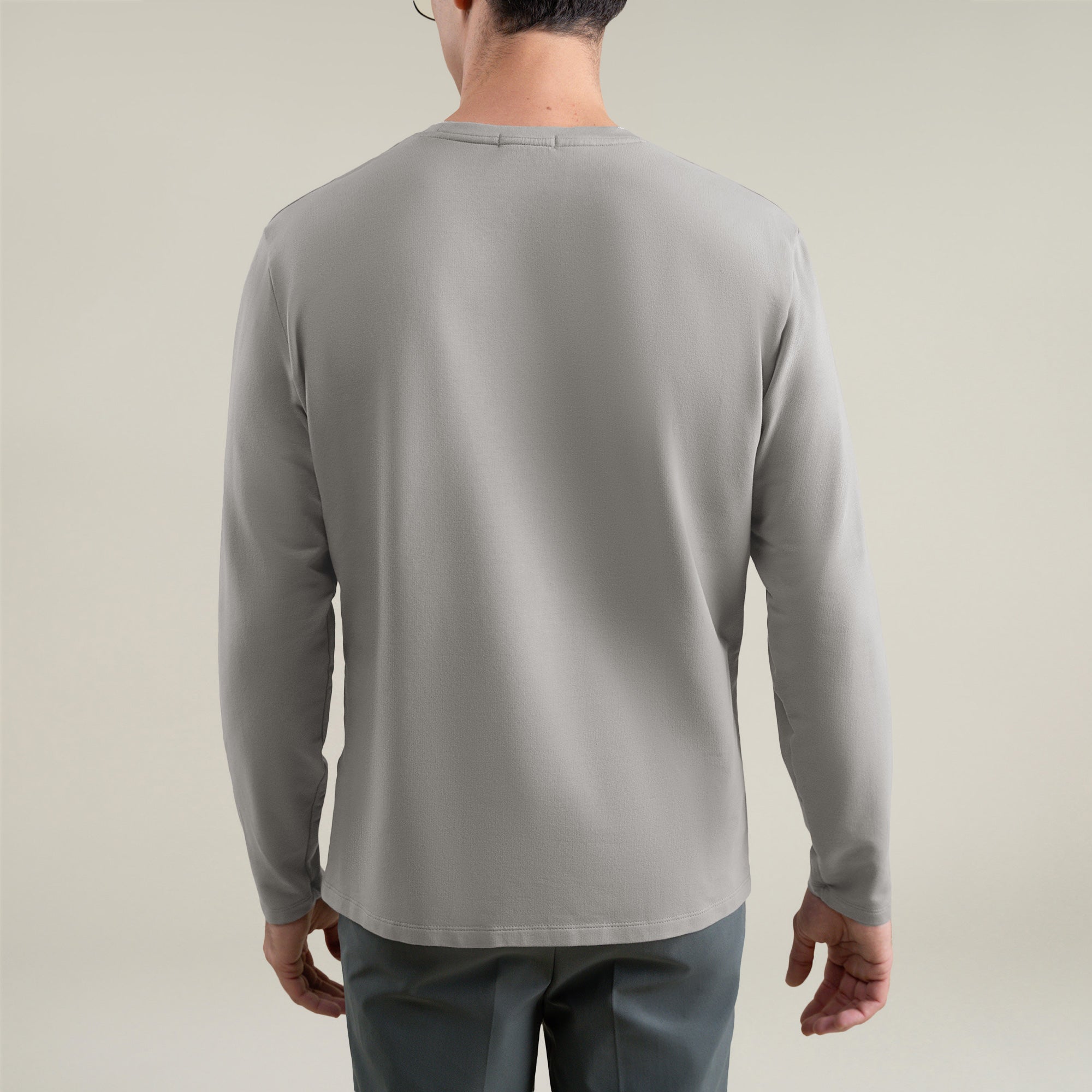 Tags:(Large | 6'1" - 165) Custom t-shirt tee model Jessey in Frost Gray