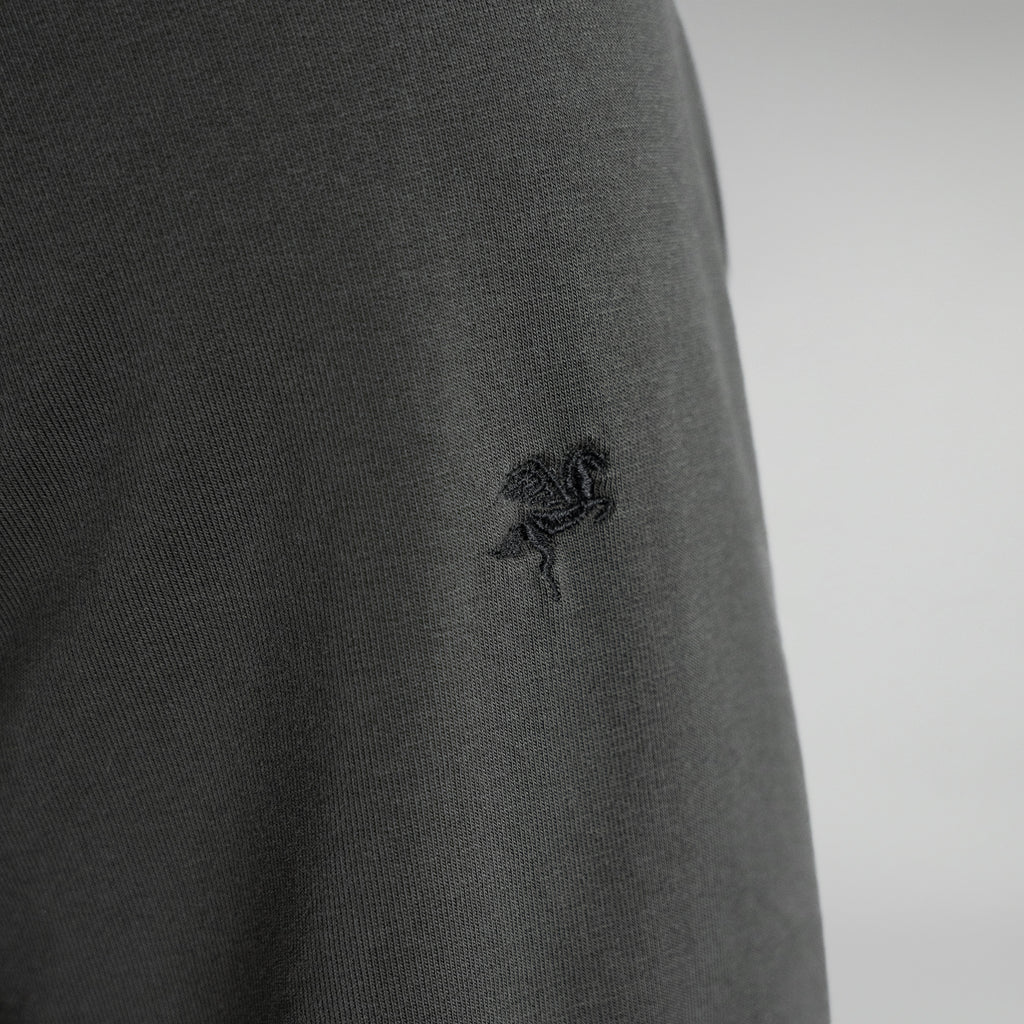 Tags:(6'0" - 180 lbs|Large) custom t-shirt tee model Tyler in Smoke