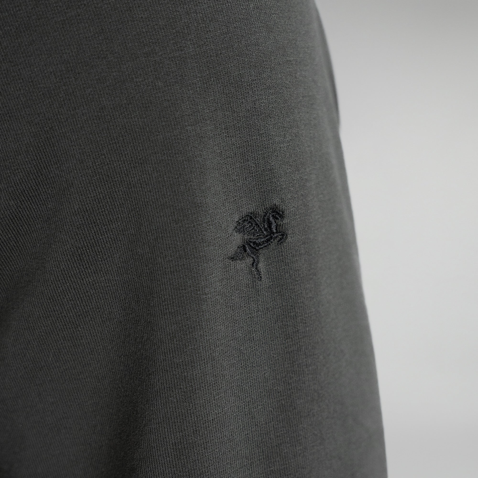Tags:(6'0" - 180 lbs|Large) custom t-shirt tee model Tyler in Smoke