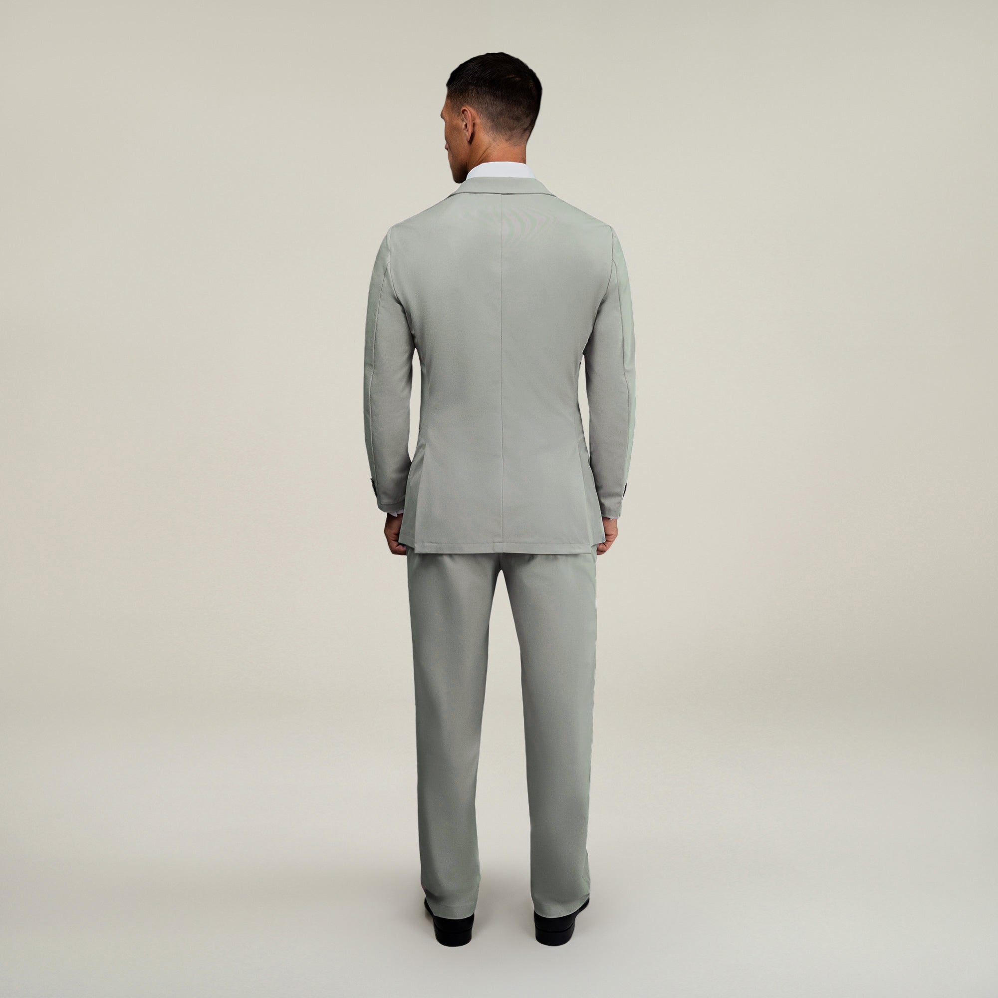 Bespoke custom athleisure technical men's suit model Tyler in Sterling