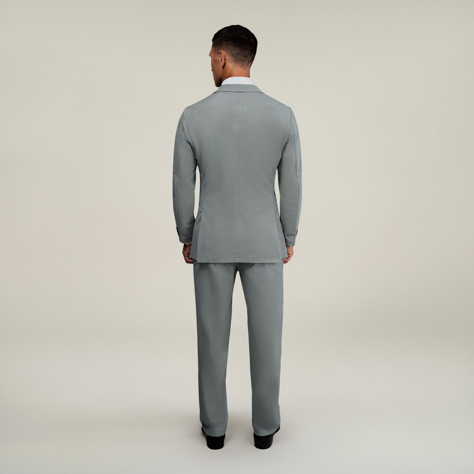 Tags:(6'0"|180 lbs) Bespoke custom athleisure technical men's suit los angeles model Tyler in Wind