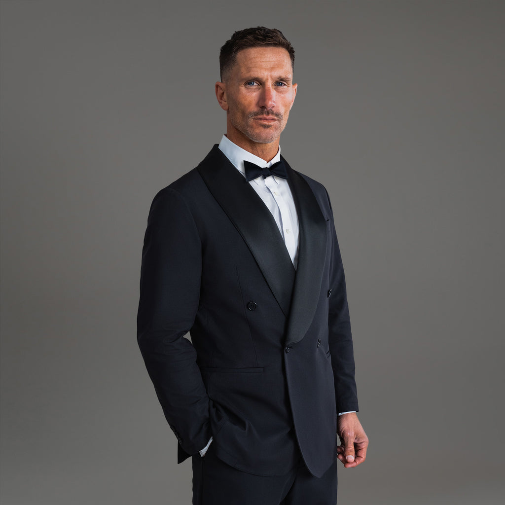 Tags:(6'0"|180 lbs) Bespoke custom Blazer los angeles model Tyler in Black