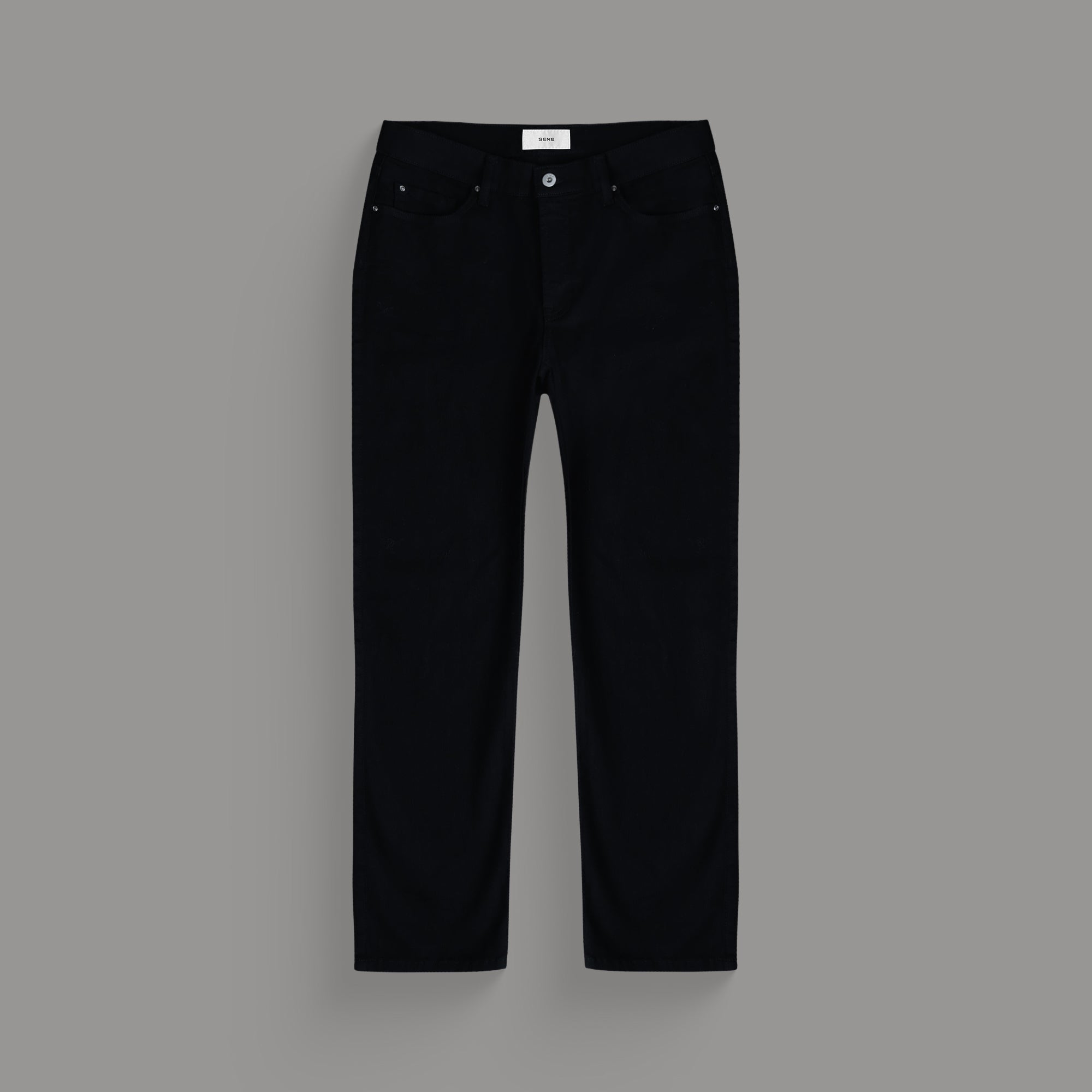 custom men's jeans model Tyler in Jet Black