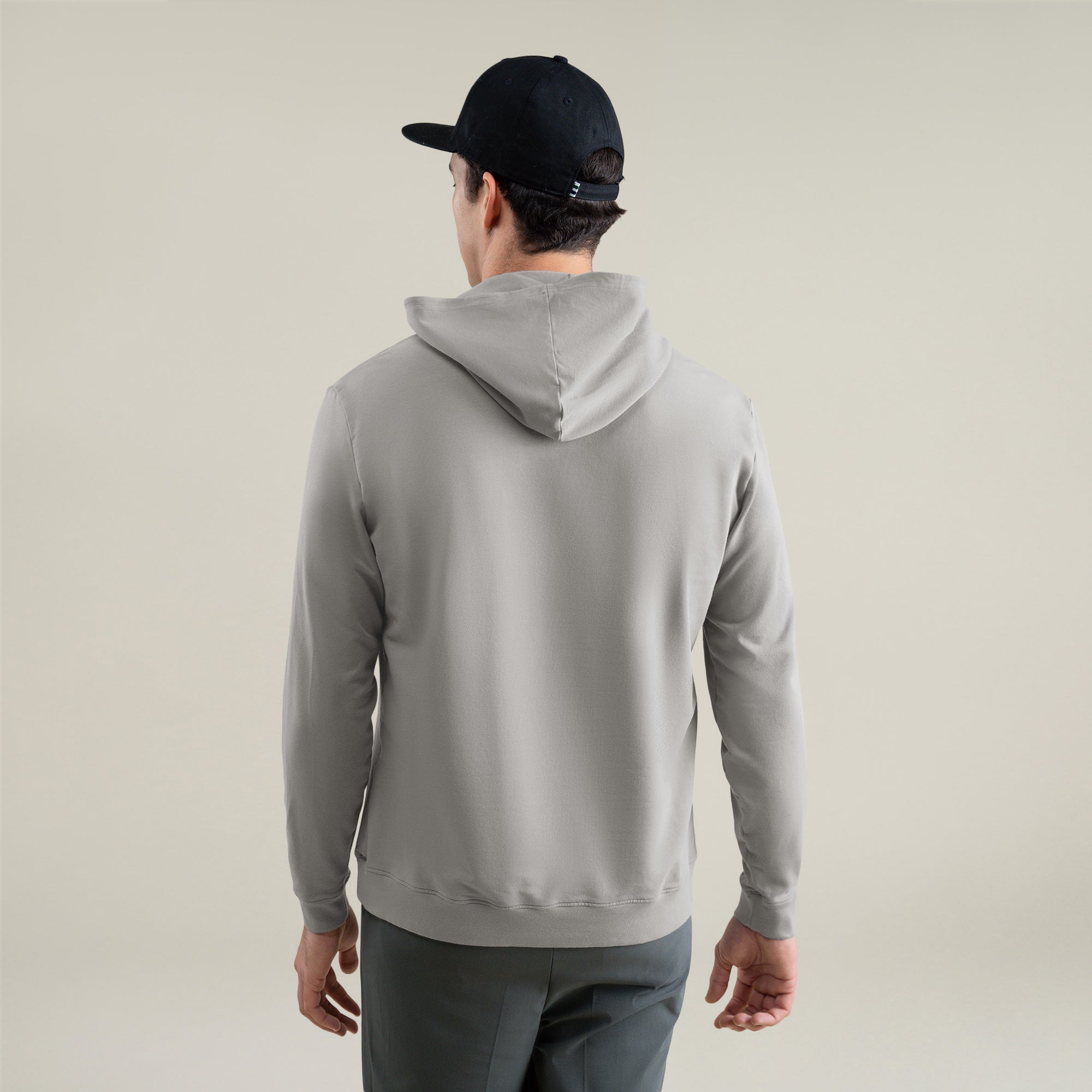 Tags:(6'1" - 165 lbs|Large) Custom t-shirt tee model Jessey in Frost Gray