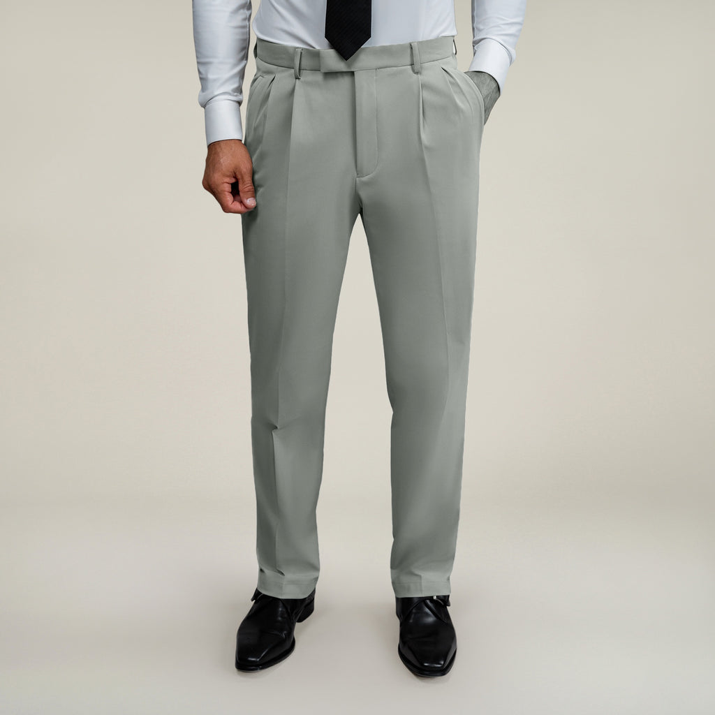 Bespoke custom athleisure technical men's suit model Tyler in Sterling