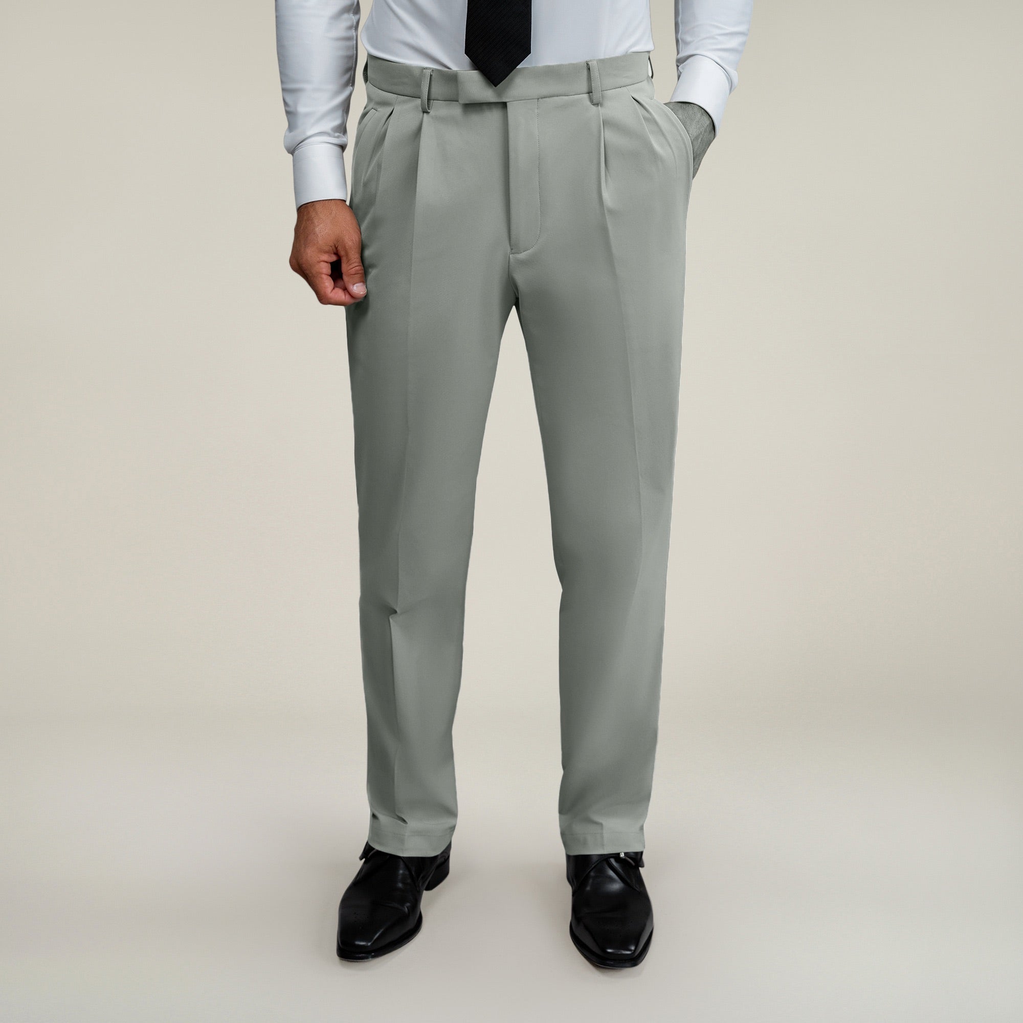 Bespoke custom athleisure technical men's suit model Tyler in Sterling