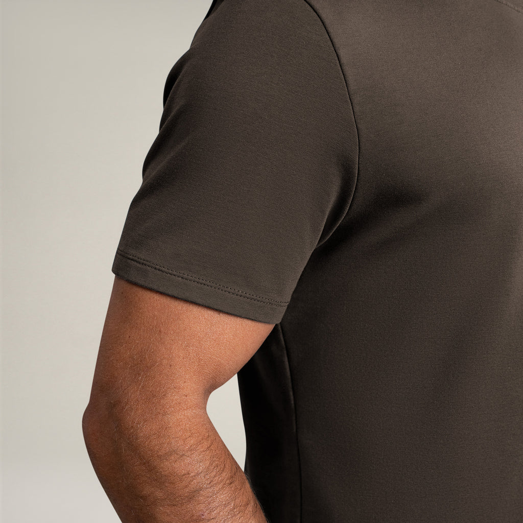 Tags:(6'0" - 180 lbs|Medium) custom t-shirt tee model Tyler in Umber