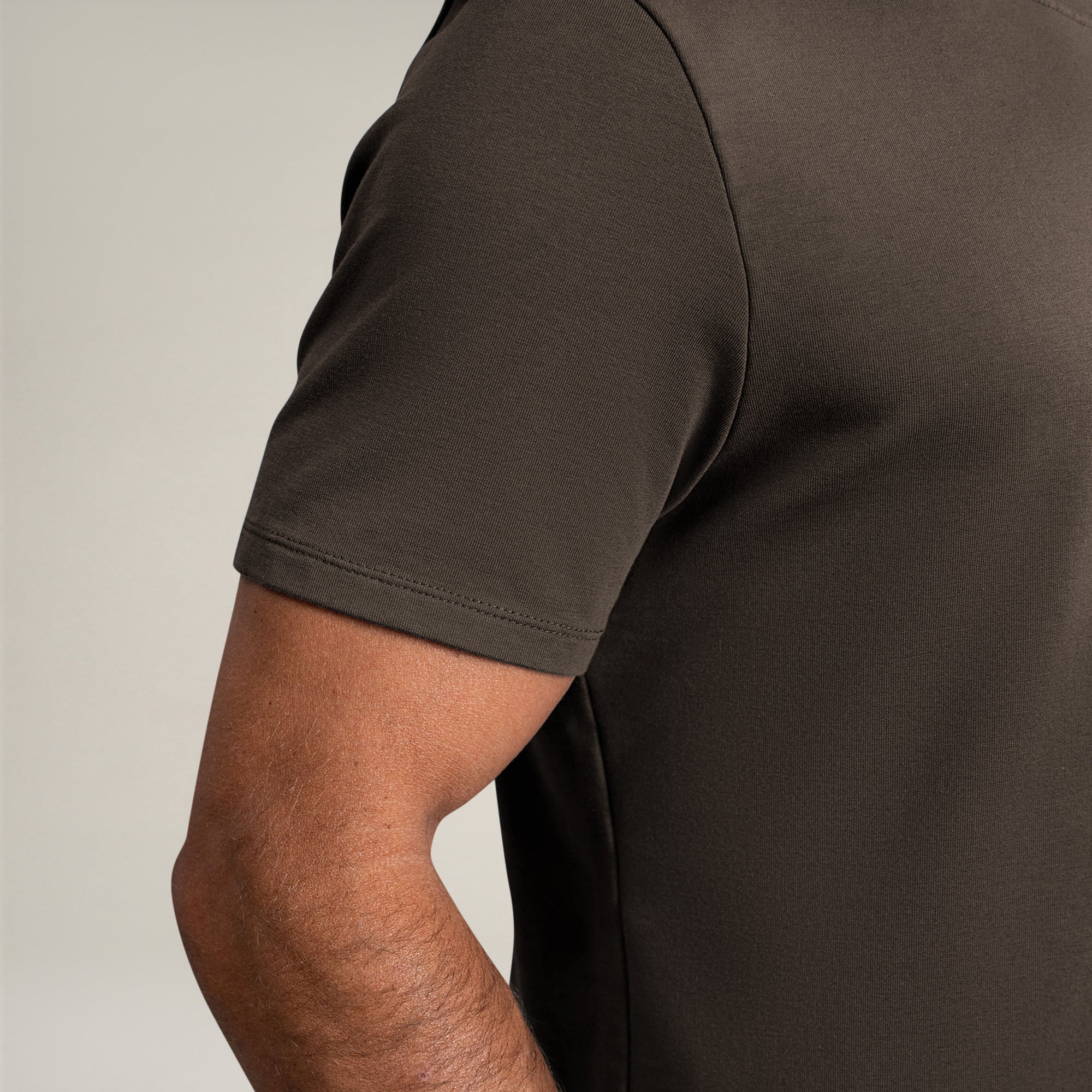 Tags:(6'0" - 180 lbs|Medium) custom t-shirt tee model Tyler in Umber