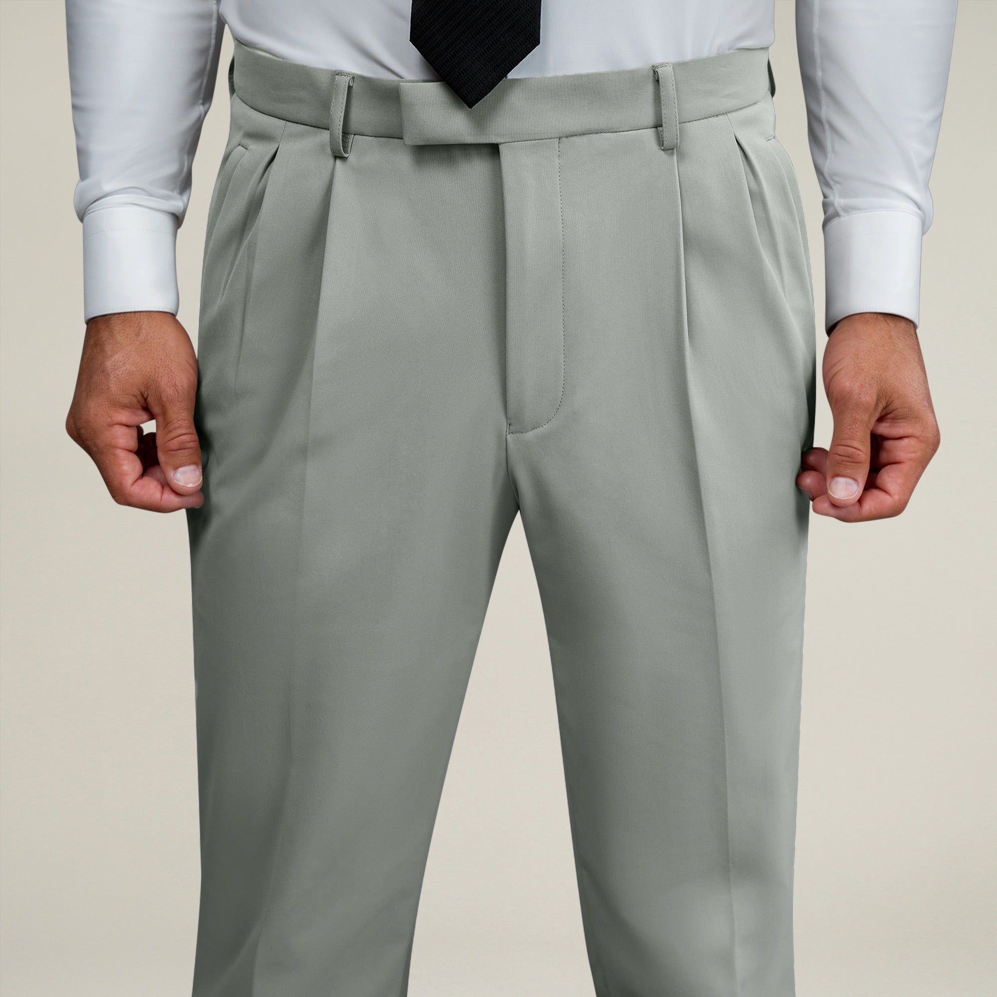 Bespoke custom athleisure technical men's suit model Tyler in Sterling