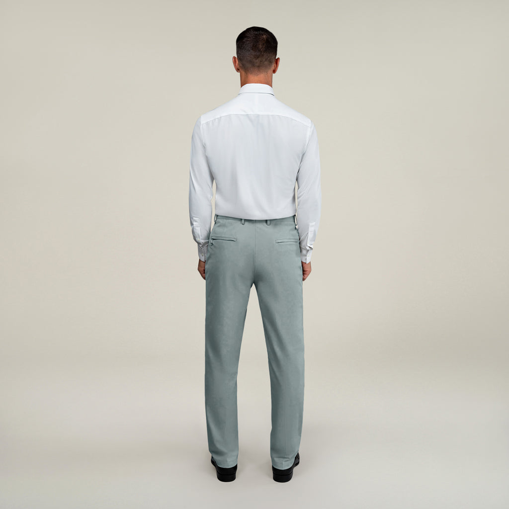 Tags:(6'0"|180 lbs) Bespoke custom athleisure technical men's suit los angeles model Tyler in Wind