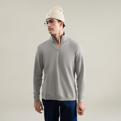 Cumulus Quarter Zip - Frost Gray