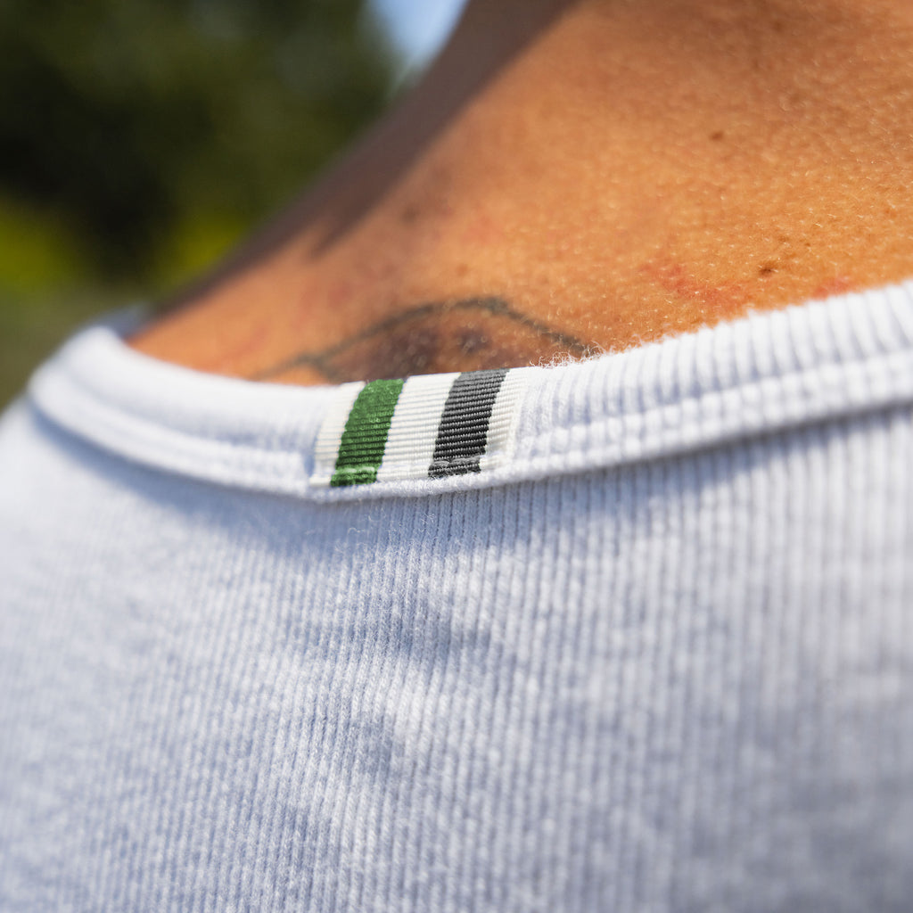 Cotton Ribbed Tank - White