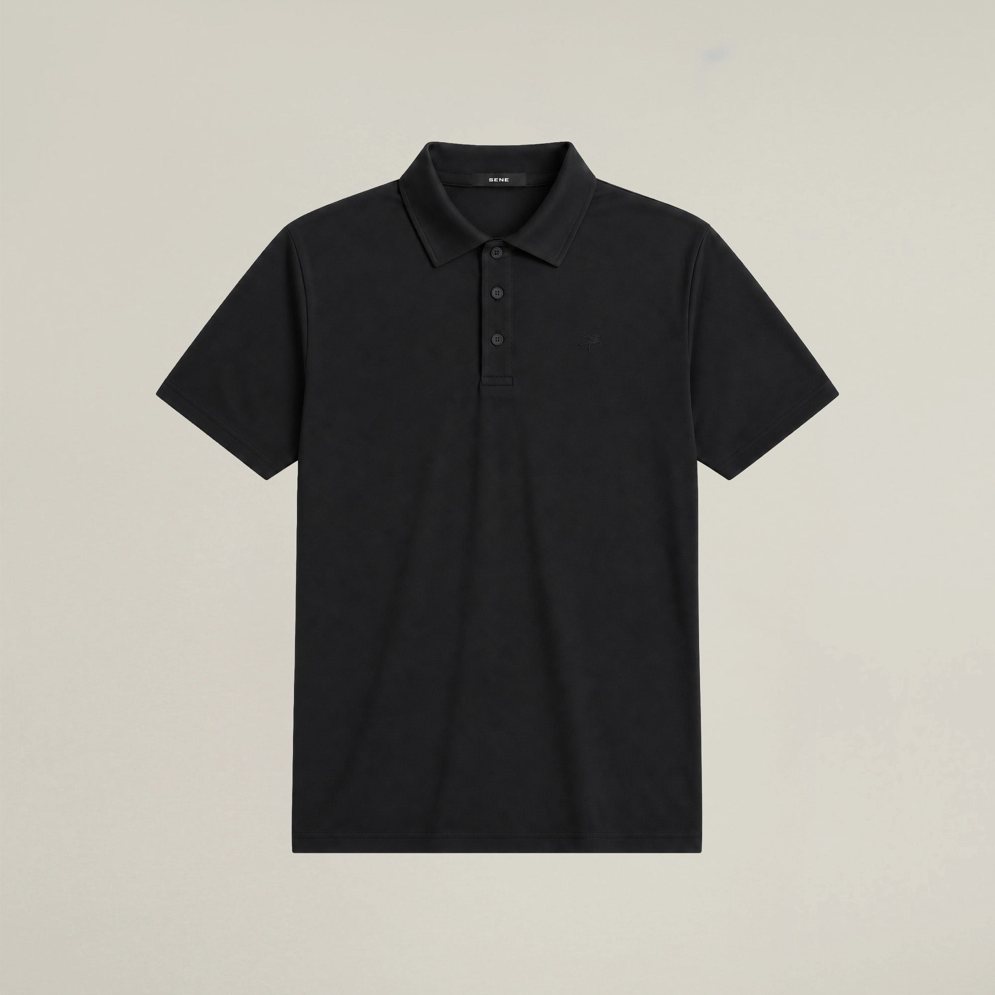Black polo shirt model kive in black