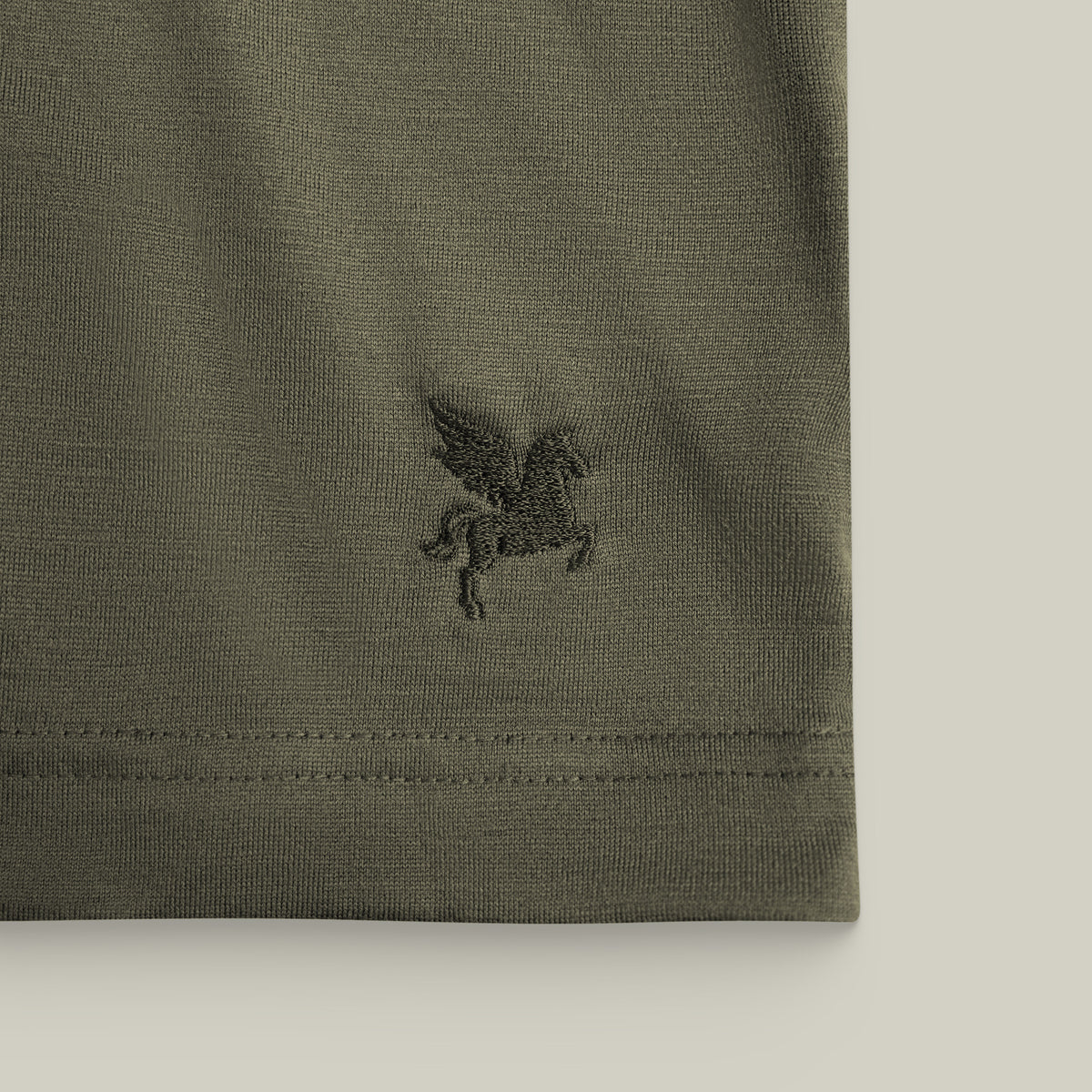 Merino Wool Crew Pocket T-Shirt in Flint