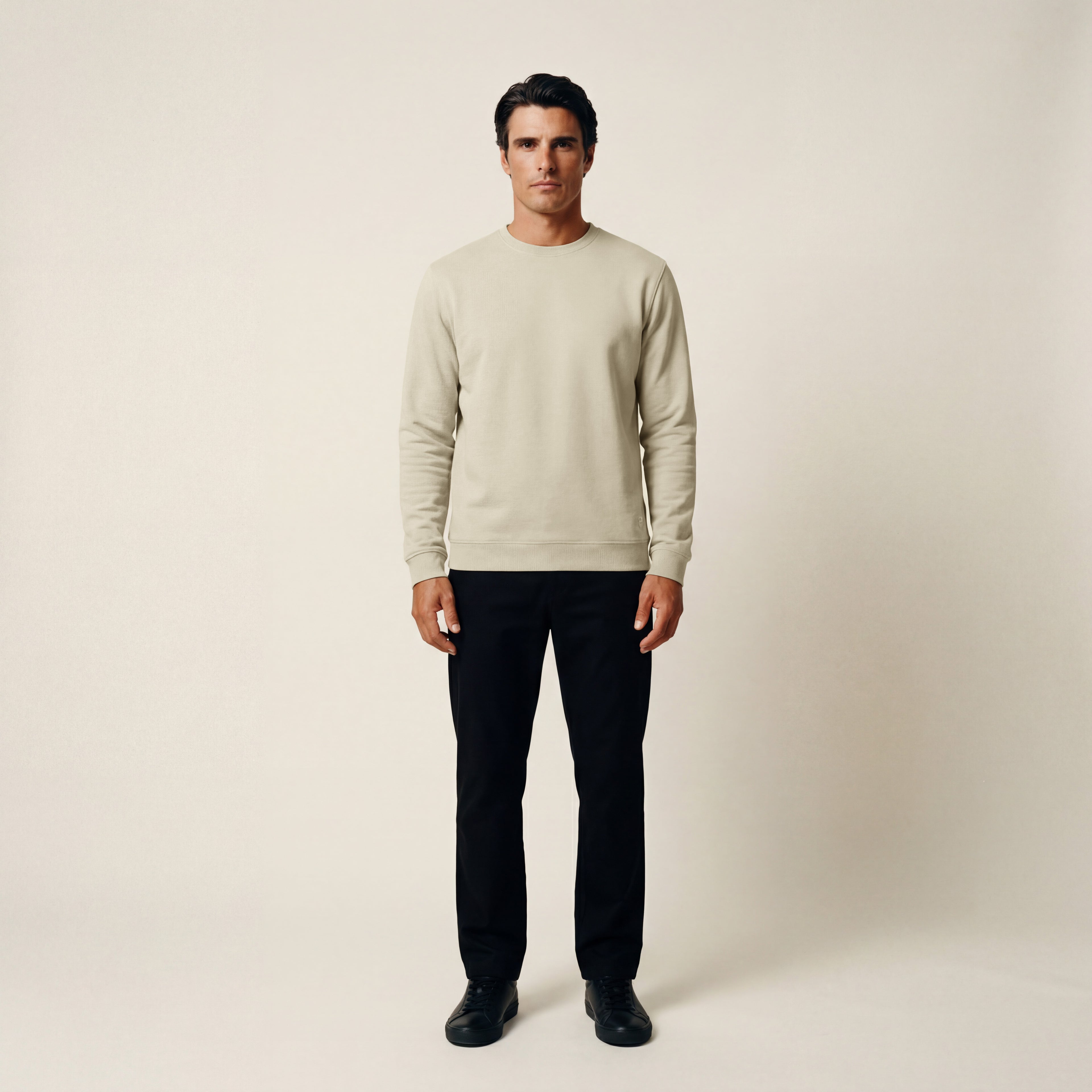 Cumulus Crew Pullover model Matteo in Villa Stone