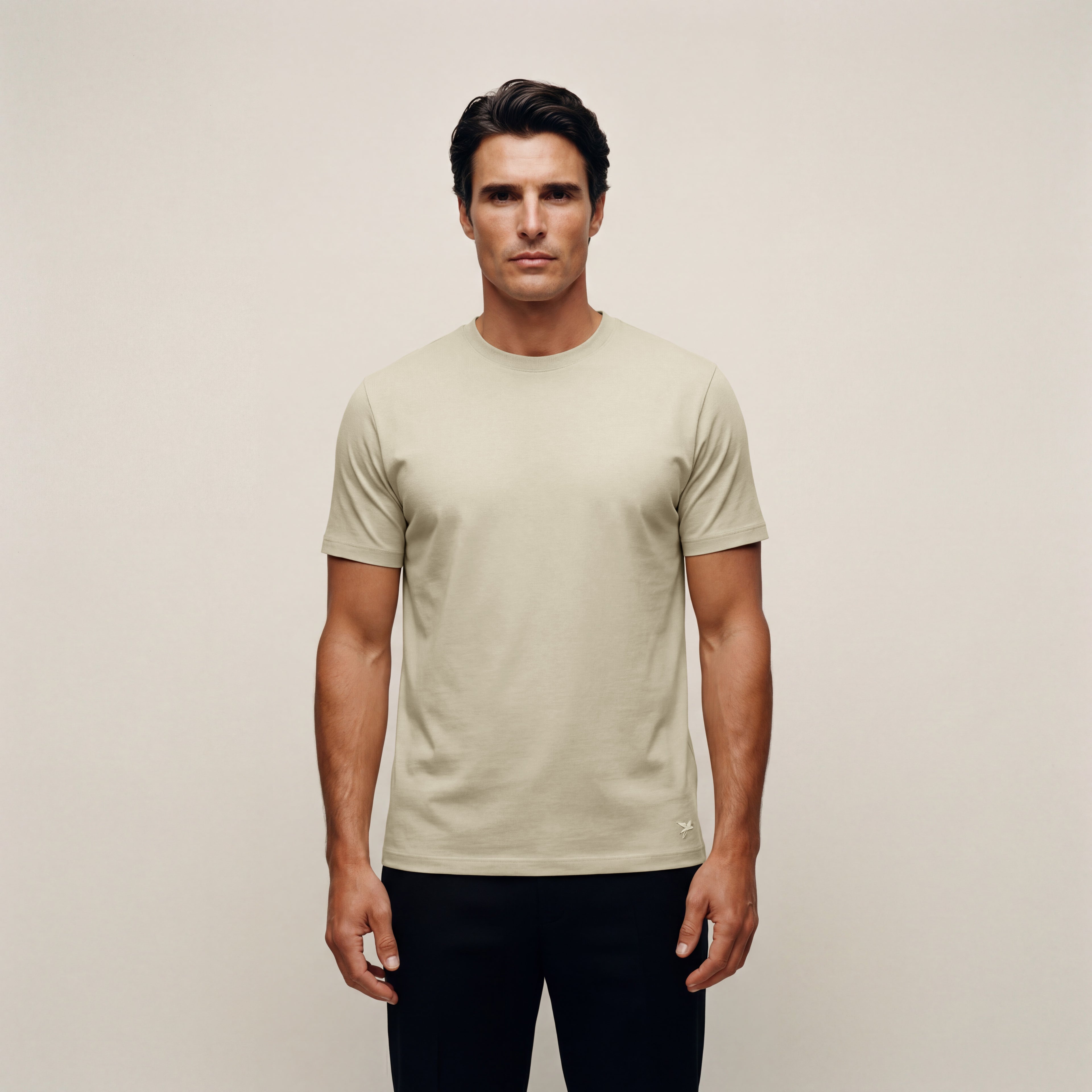 Cumulus Crew T-Shirt model Matteo in Villa Stone