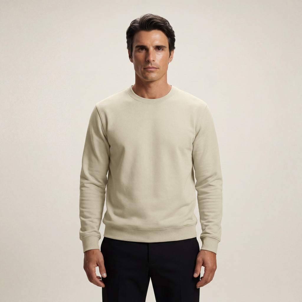 Cumulus Crew Pullover model Matteo in Villa Stone