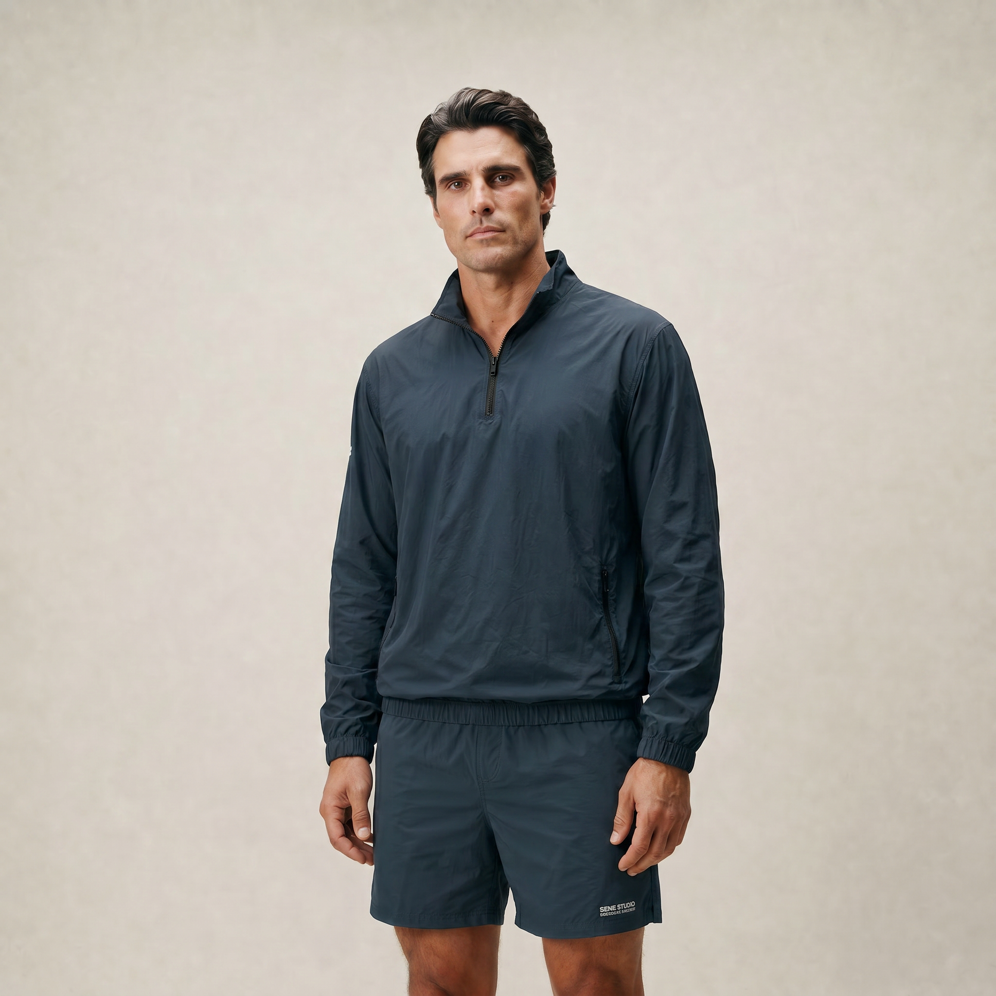 Ultralight Nylon Flex Shorts model Kive in Poseidon