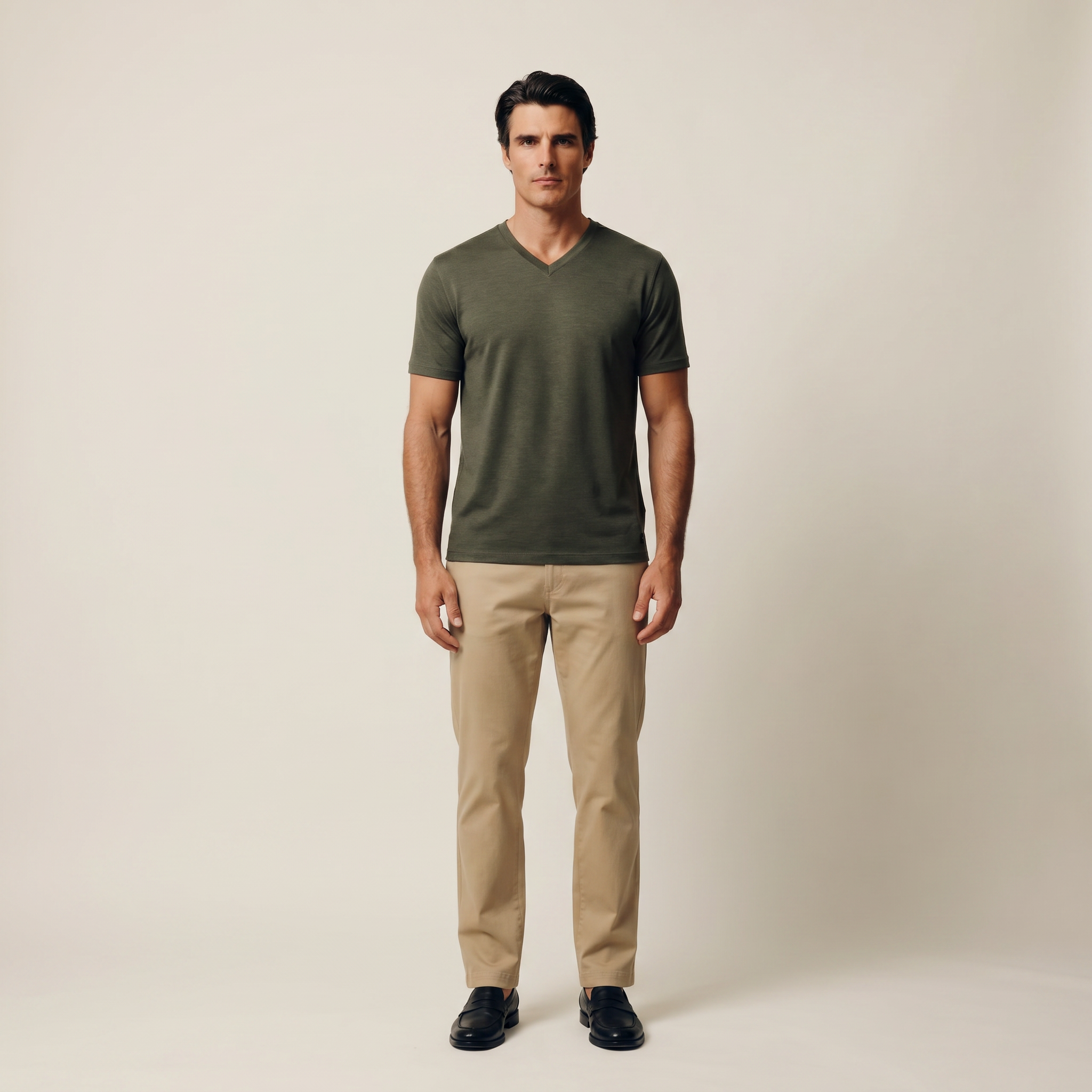 Tags:(6’2" - 180 lbs|Large) Custom t-shirt tee model Matteo in Flint