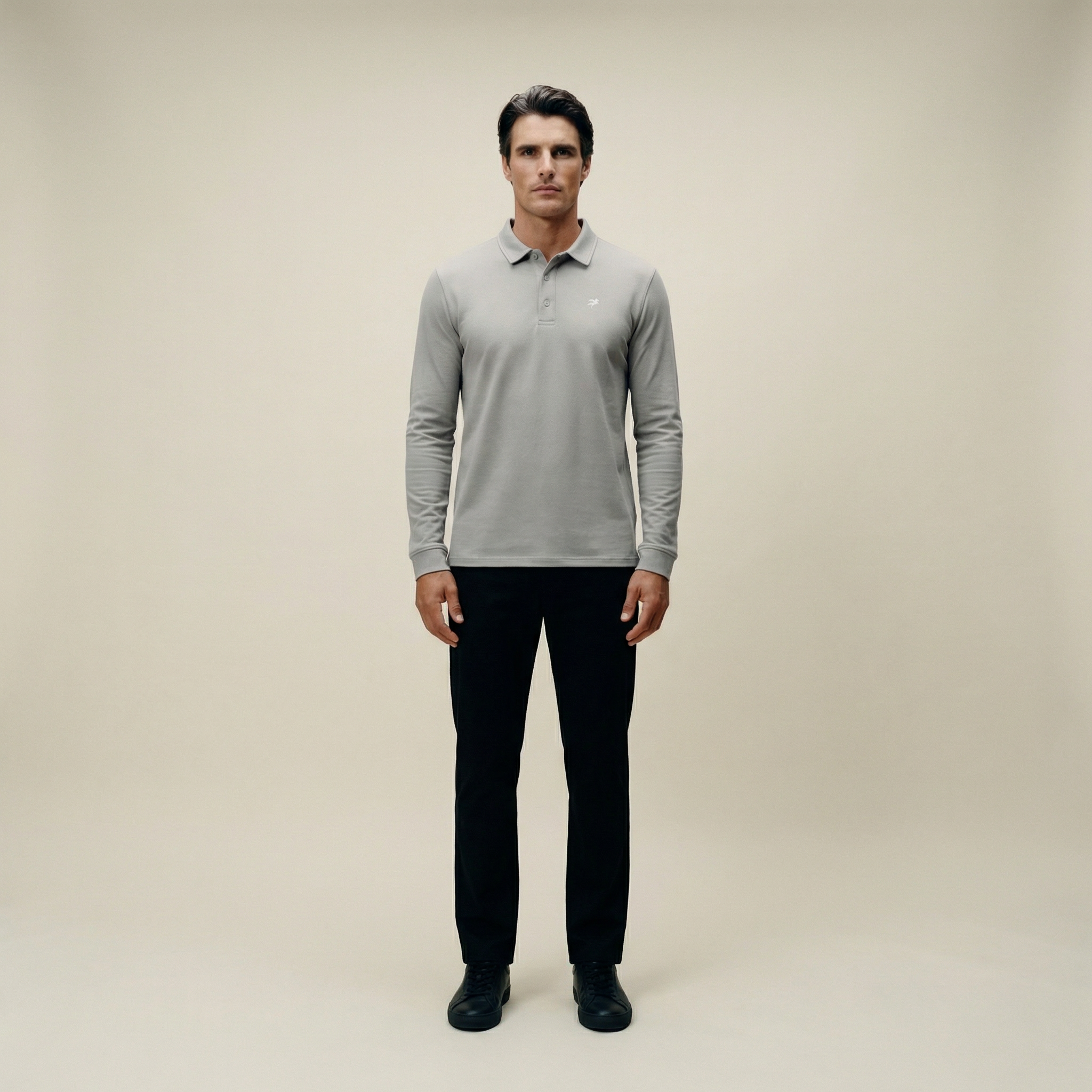 Tags:(6’2" - 180 lbs|Large) Custom t-shirt tee model Kive in Frost Gray