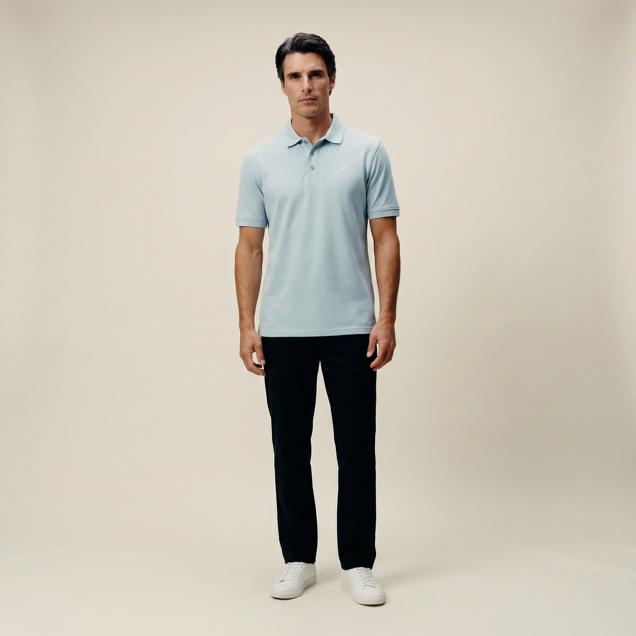 Tags:(6’2" - 180 lbs|Large) Custom t-shirt tee model Kive in Blue Fog