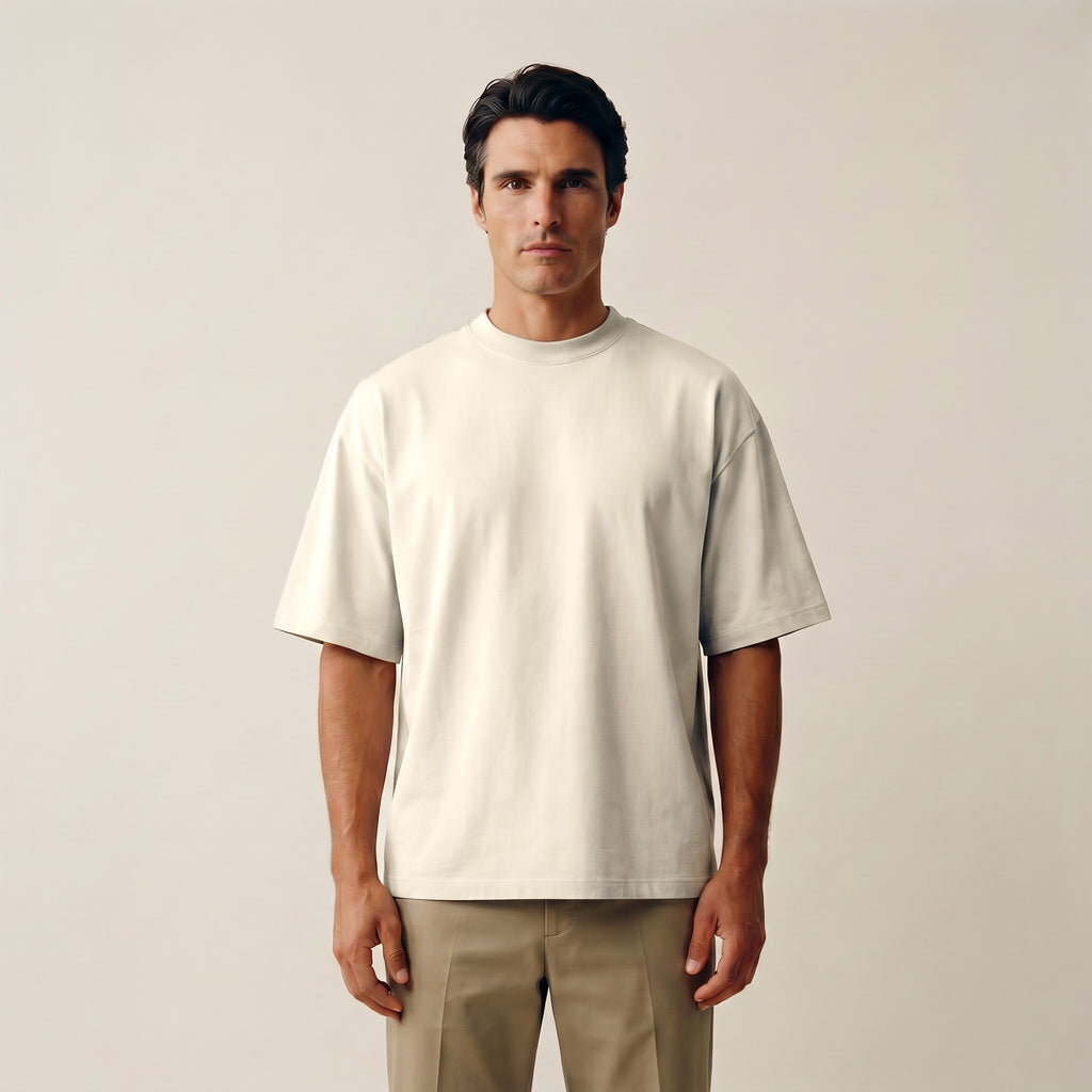 Tags:(Large | 6’2 - 180) Custom t-shirt tee model Kive in Bone
