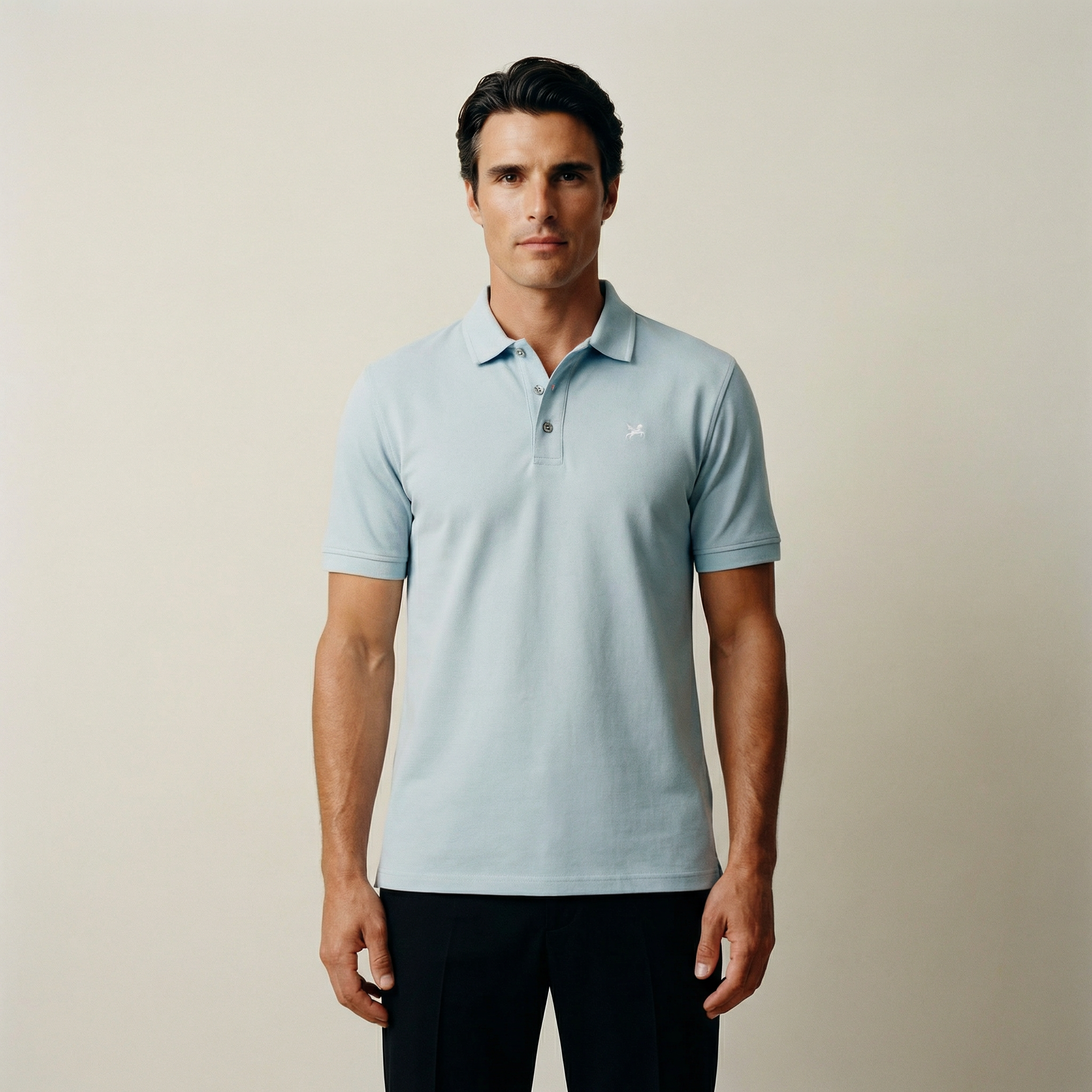 Tags:(6’2" - 180 lbs|Large) Custom t-shirt tee model Kive in Blue Fog
