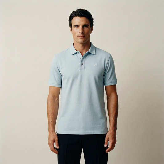 Tags:(6’2" - 180 lbs|Large) Custom t-shirt tee model Kive in Blue Fog