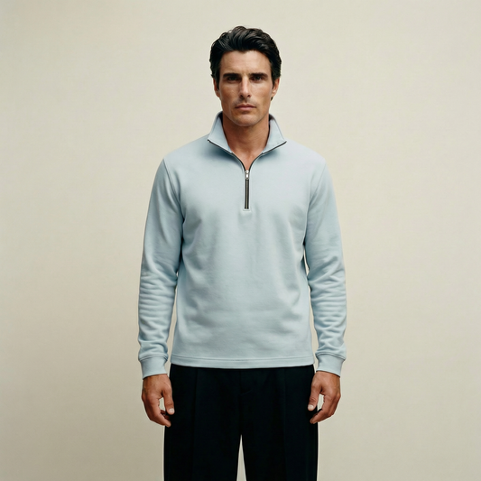 Tags:(6’2" - 180 lbs|Large) Custom t-shirt tee model Kive in Blue Fog