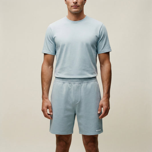 Tags:(6’2" - 180 lbs|Large) Custom t-shirt tee model Kive in Blue Fog