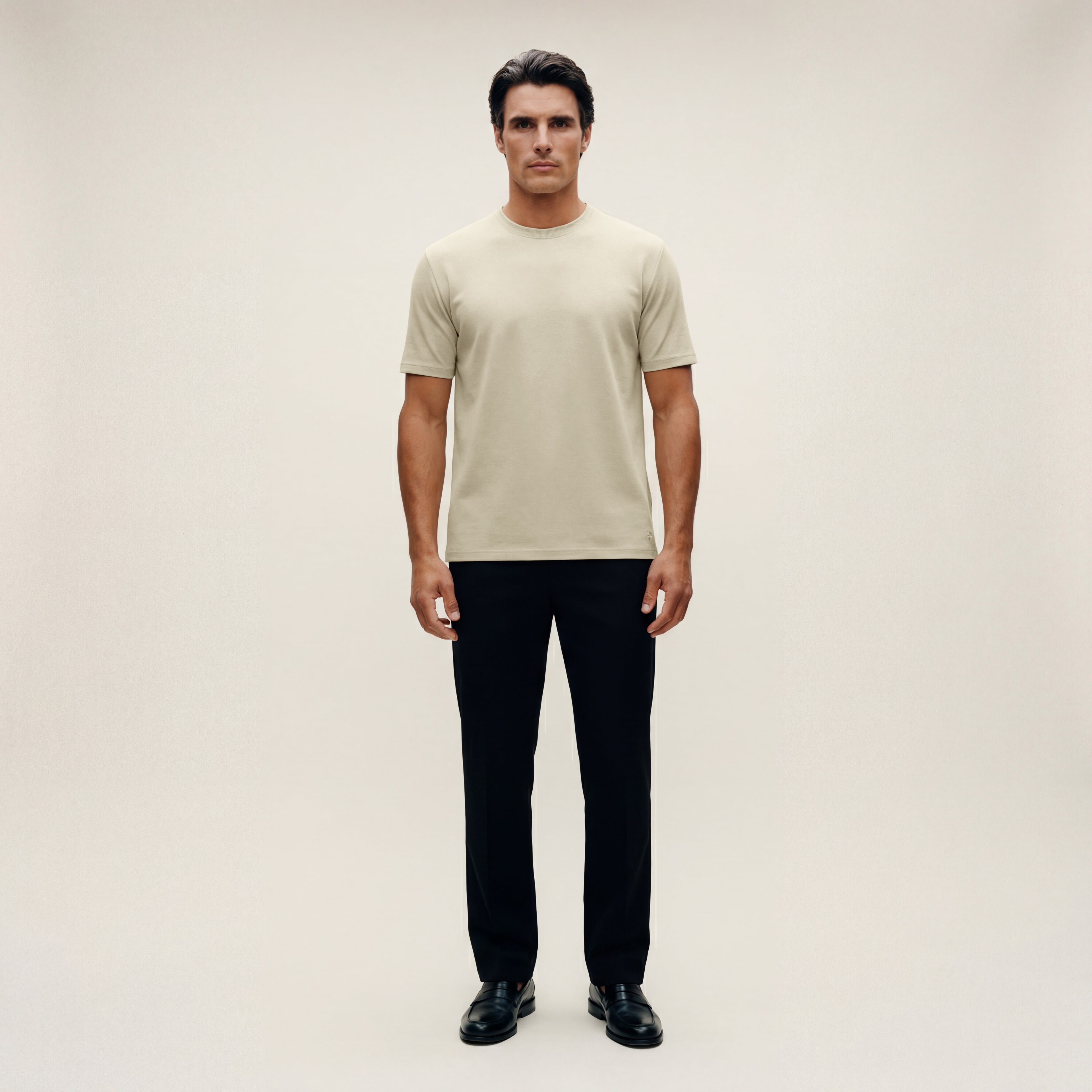 Cumulus Crew T-Shirt model Matteo in Villa Stone