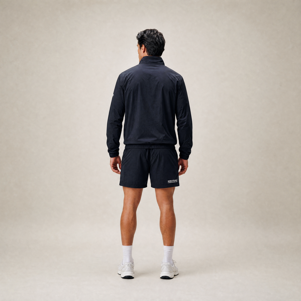 Tags:(Large | 6’2 - 180) Ultralight Nylon Flex Shorts model Kive in Black