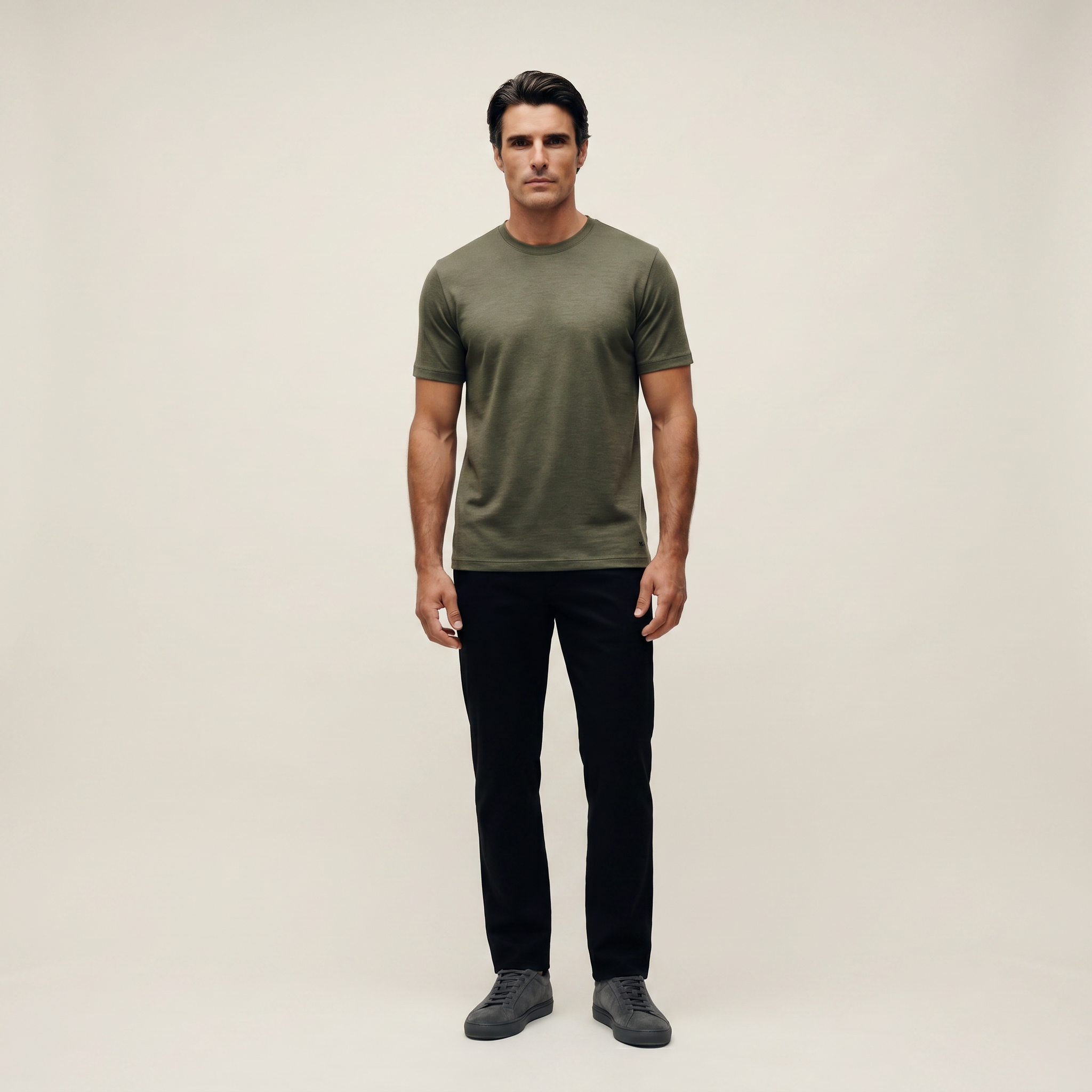 Tags:(6’2" - 180 lbs|Large) Custom t-shirt tee model Matteo in Flint