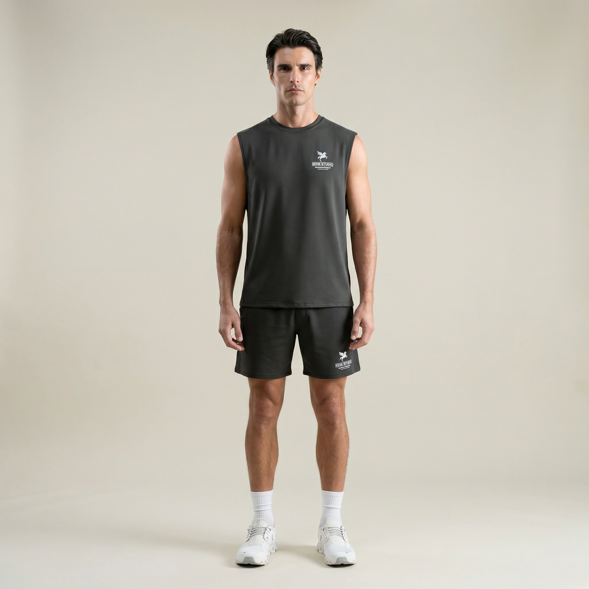 Tags:(Large | 6'1" - 165) Custom t-shirt tee model Kive in Smoke