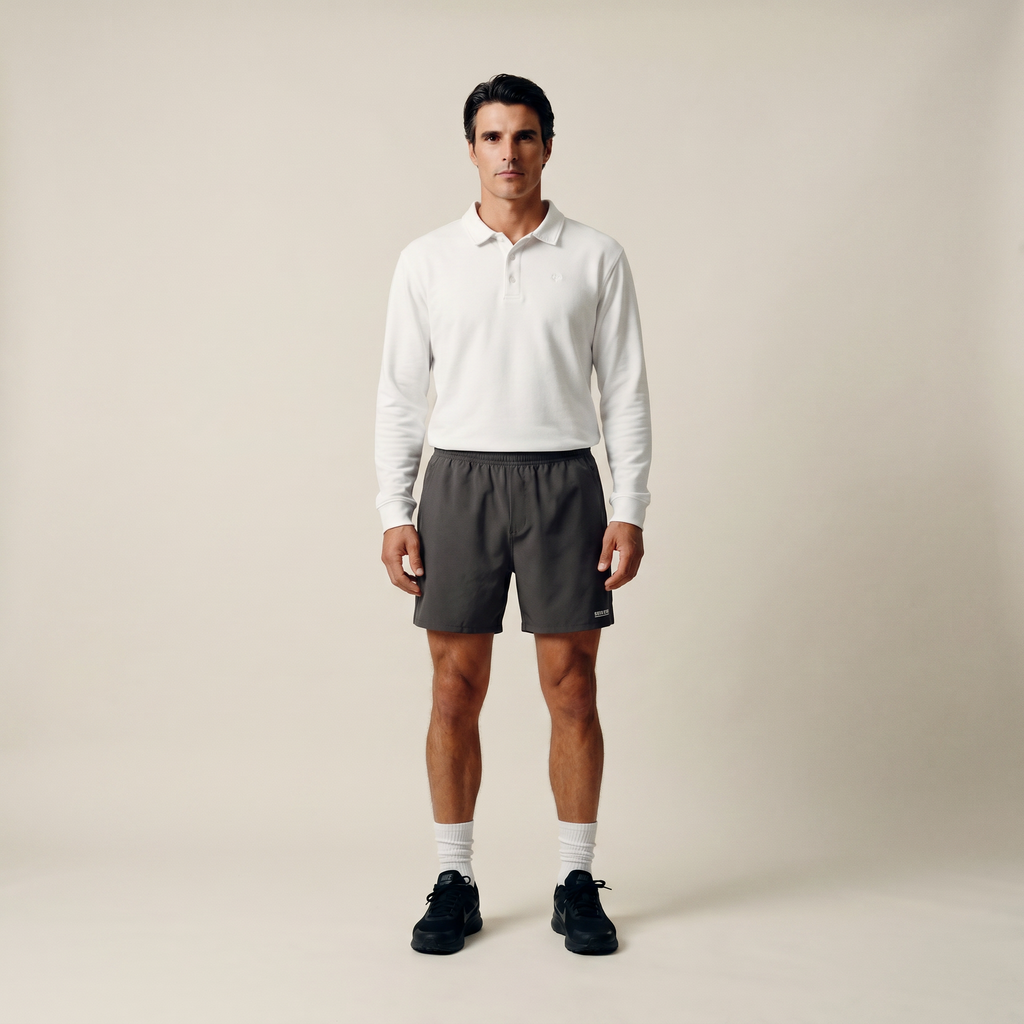 Tags:(Large | 6’2 - 180) Ultralight Nylon Flex Shorts model Kive in Ash