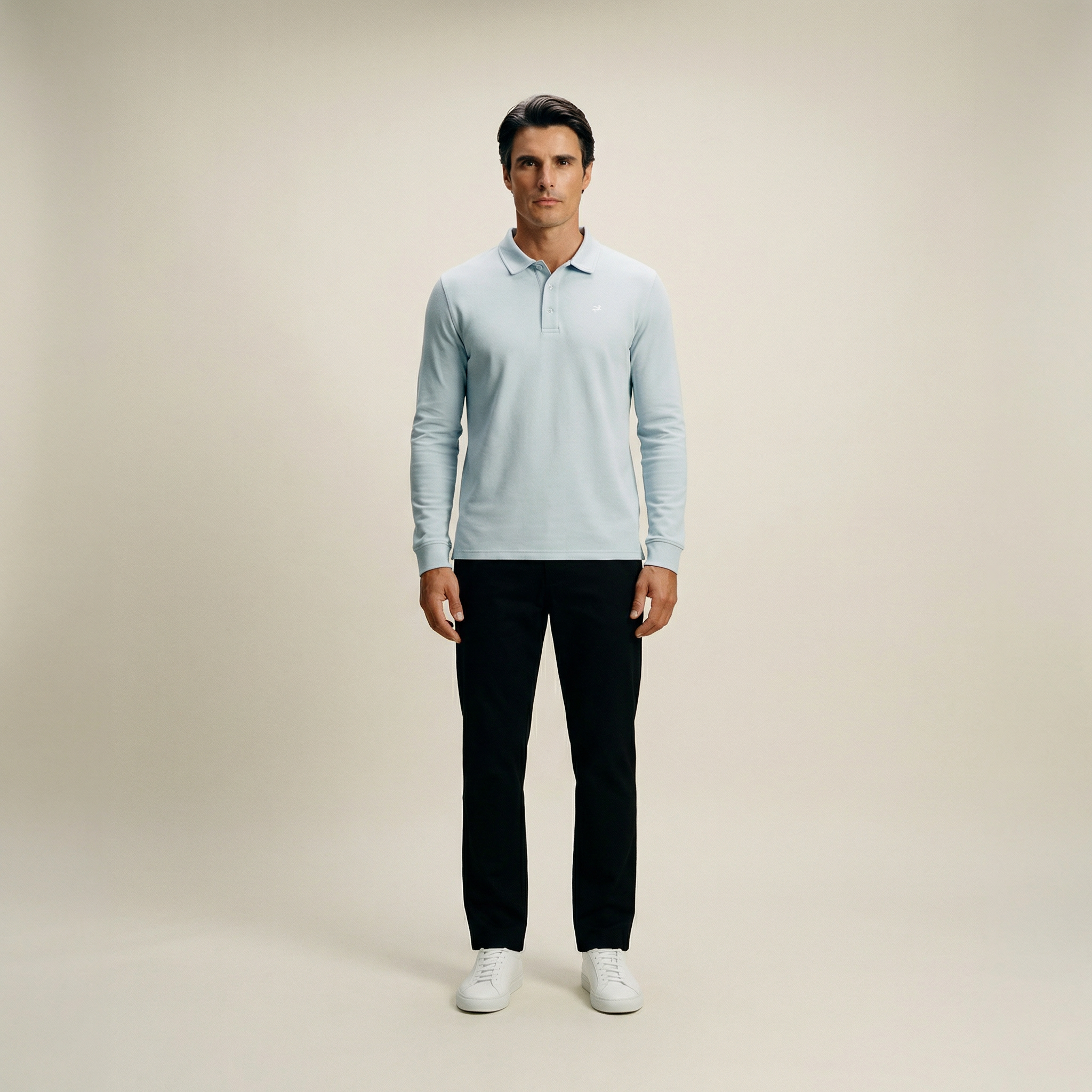 Tags:(6’2" - 180 lbs|Large) Custom t-shirt tee model Kive in Blue Fog