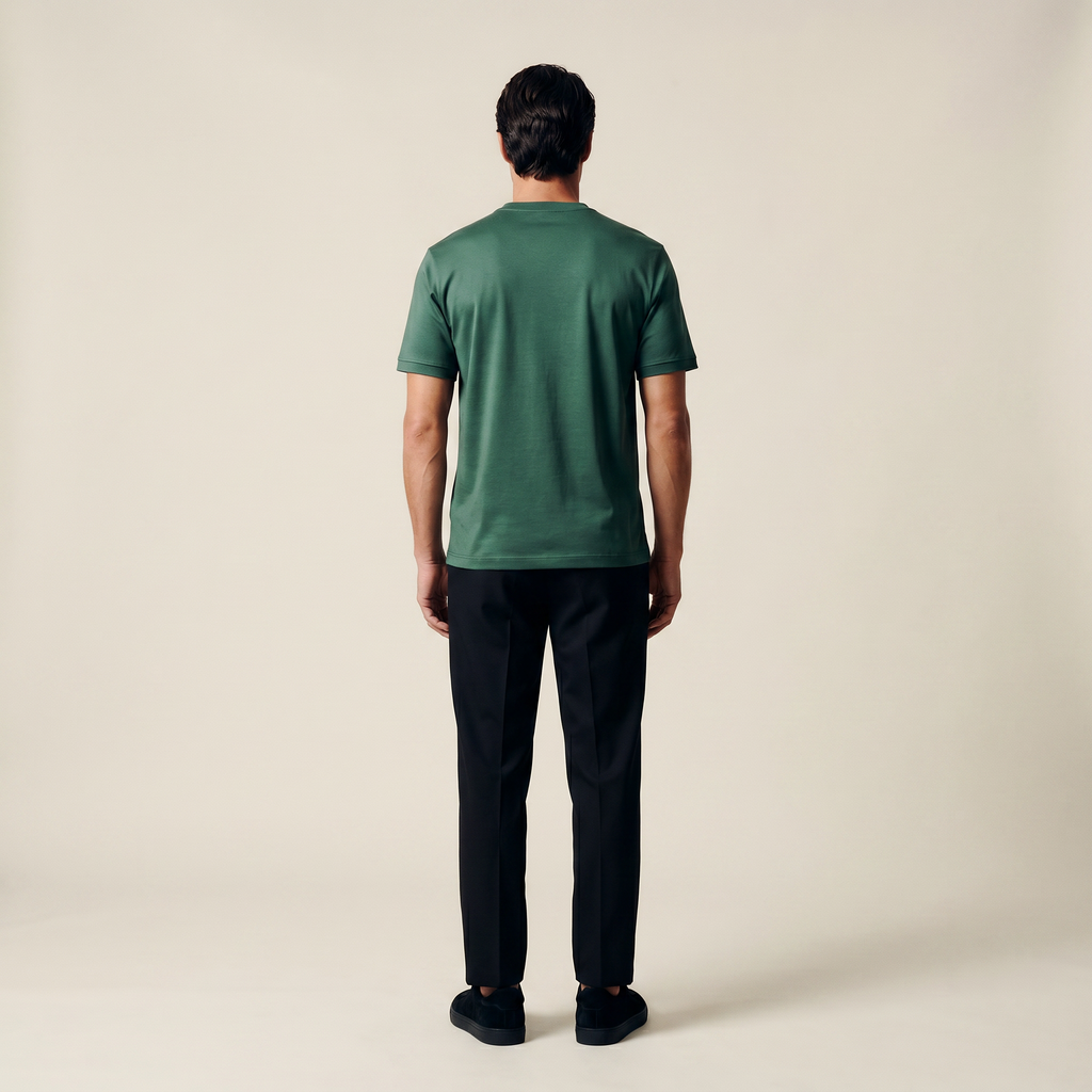 Custom t-shirt model Matteo in Sea Moss
