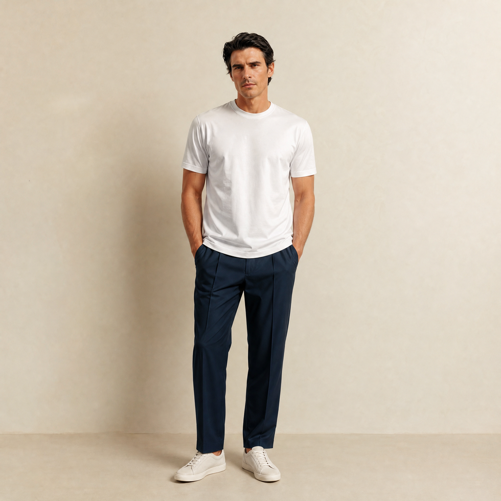 Custom t-shirt model Matteo in White