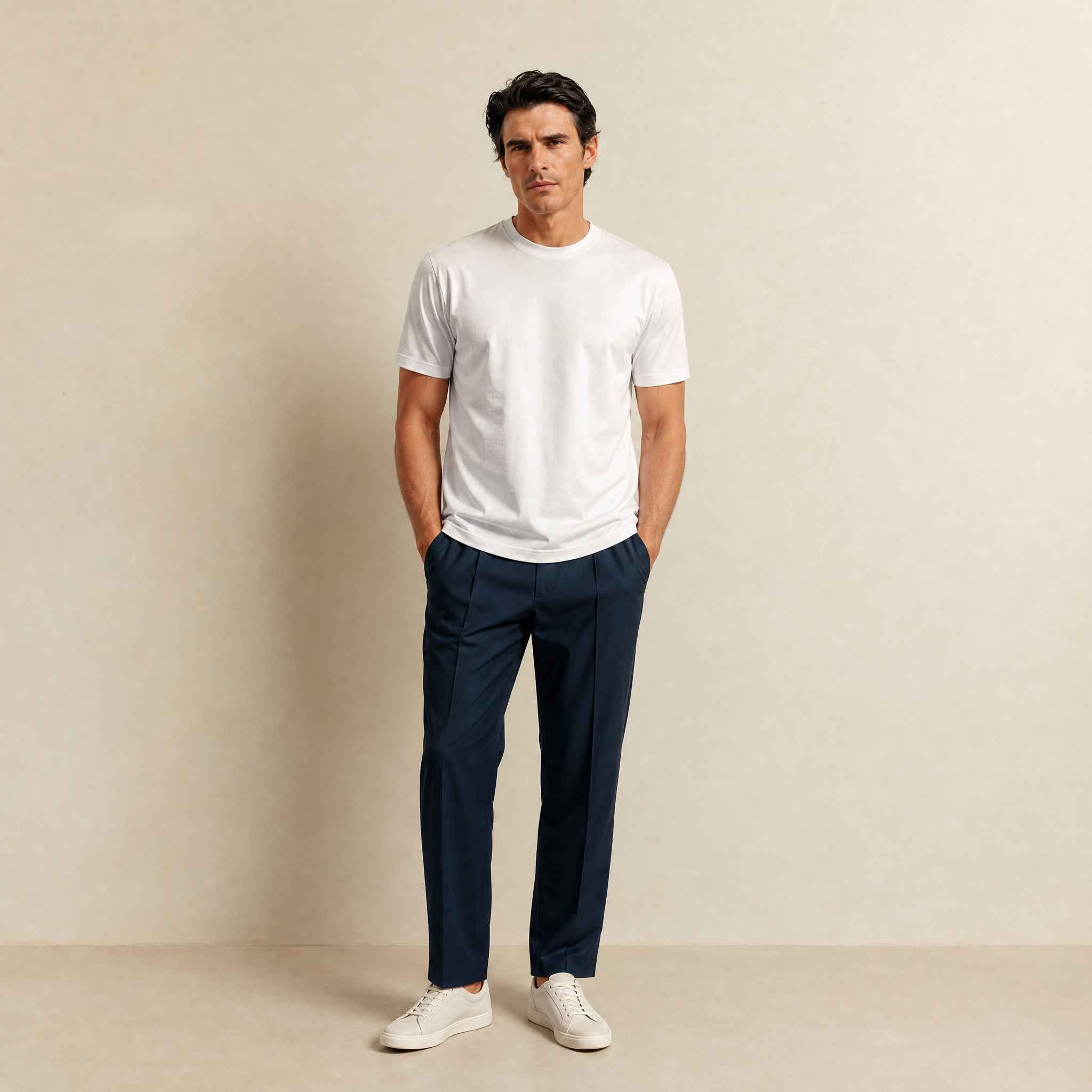 Custom t-shirt model Matteo in White
