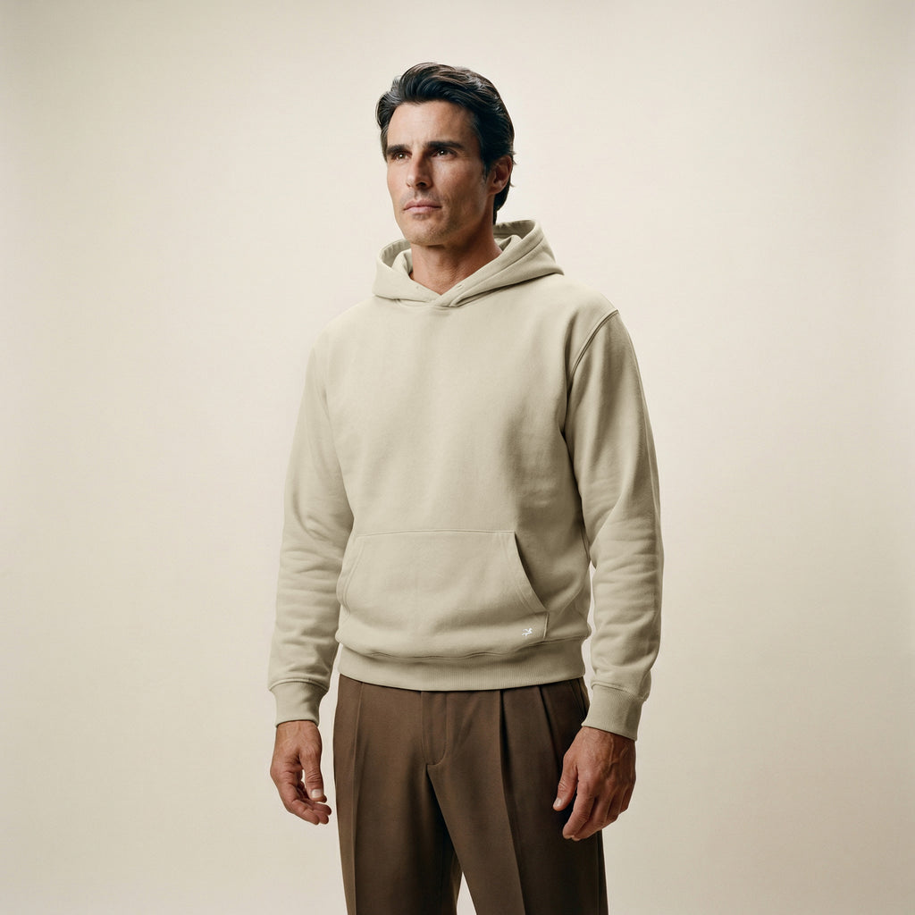Cumulus Hoodie model Matteo in Villa Stone