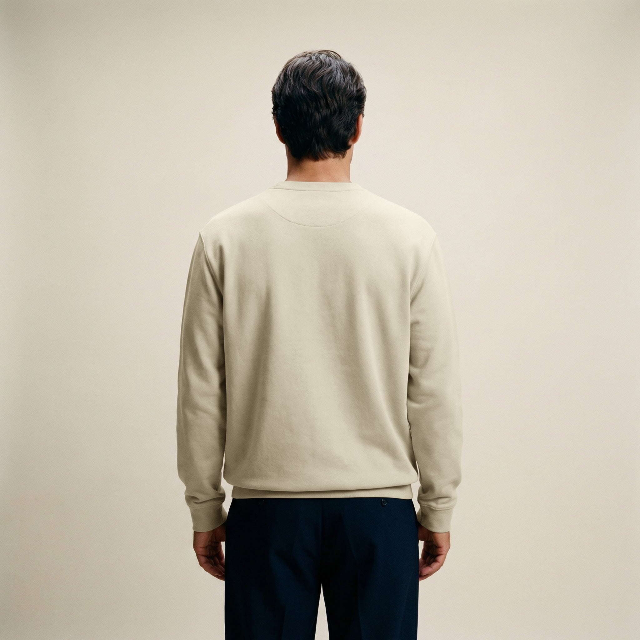 Cumulus Crew Pullover model Matteo in Villa Stone