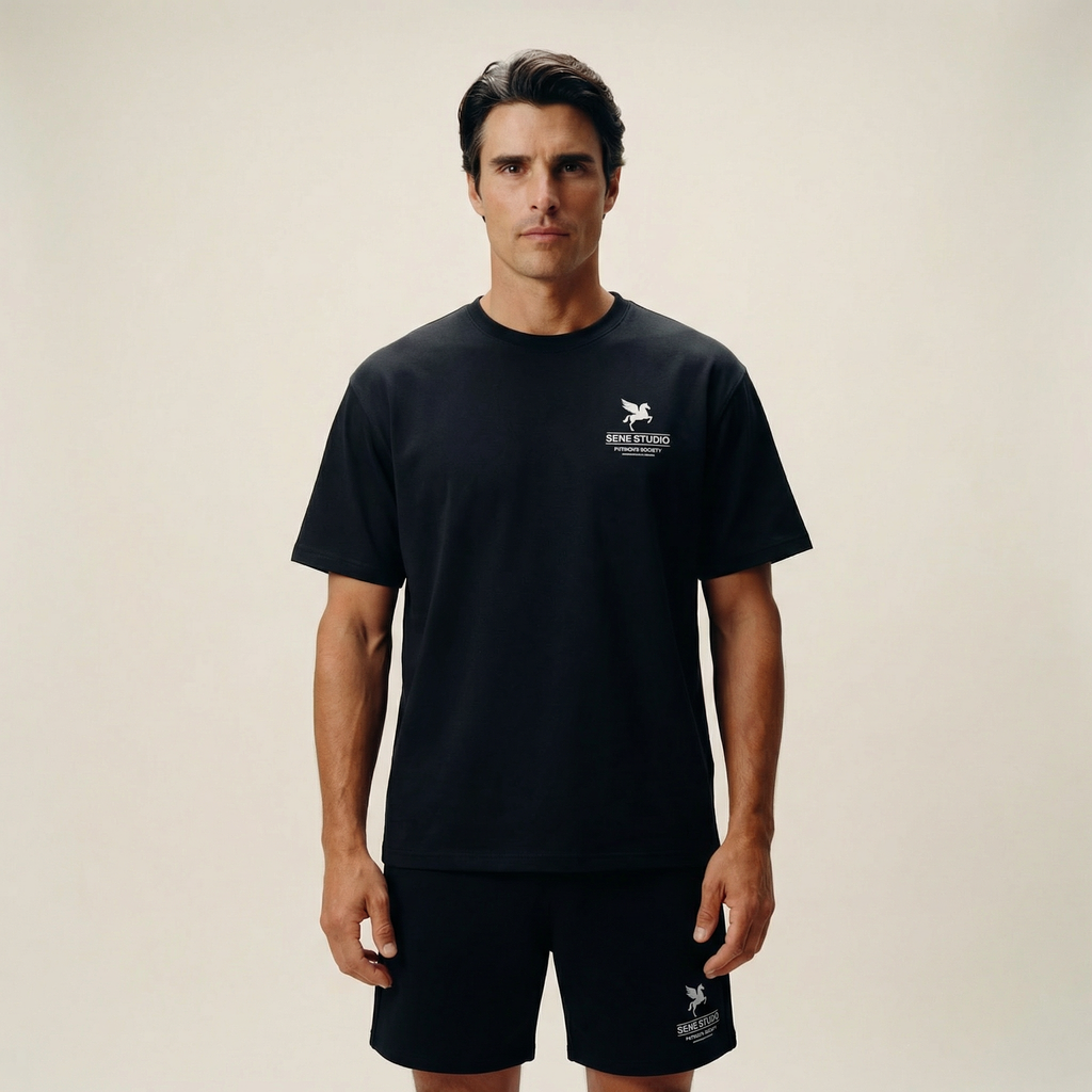Tags:(Large) Custom t-shirt tee model Kive in Black