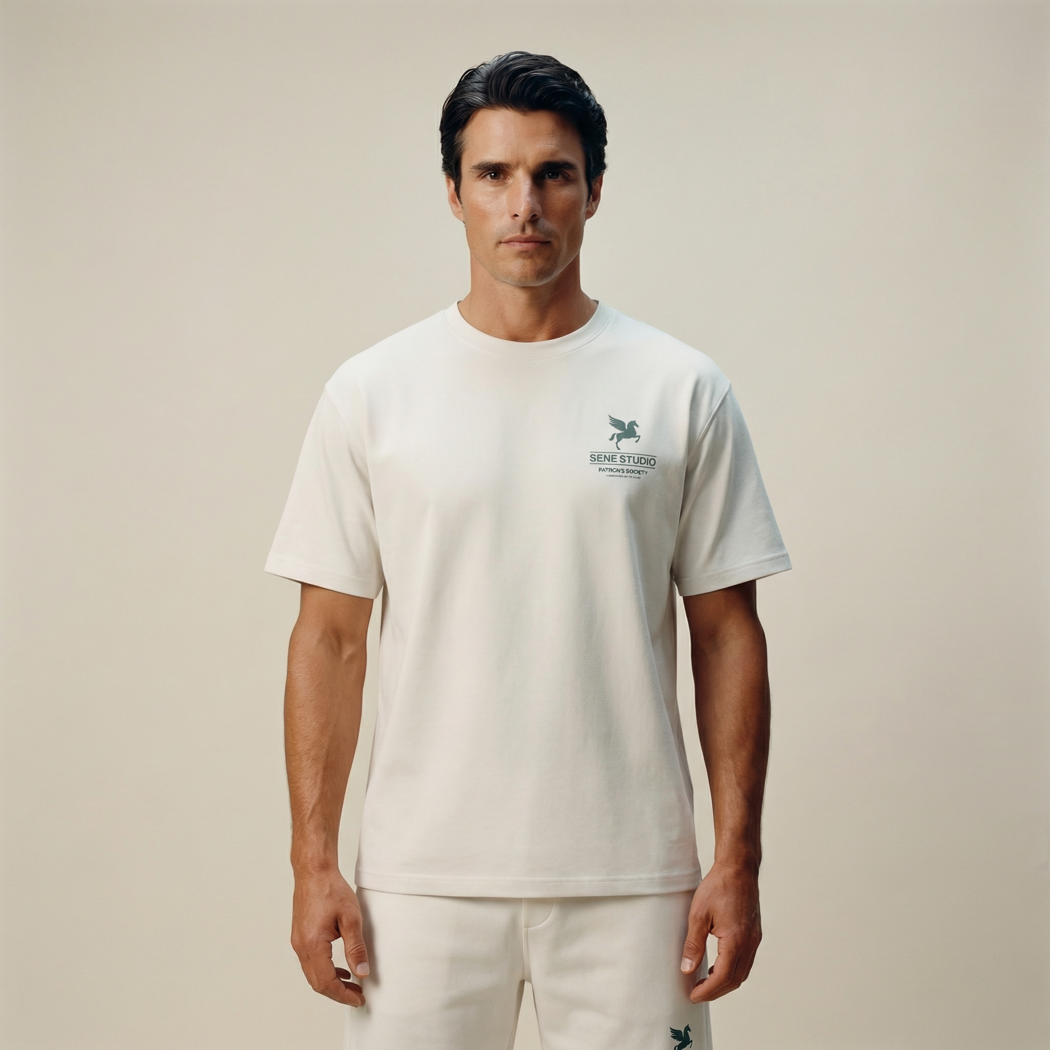 Tags:(Large) Custom t-shirt tee model Kive in Bone